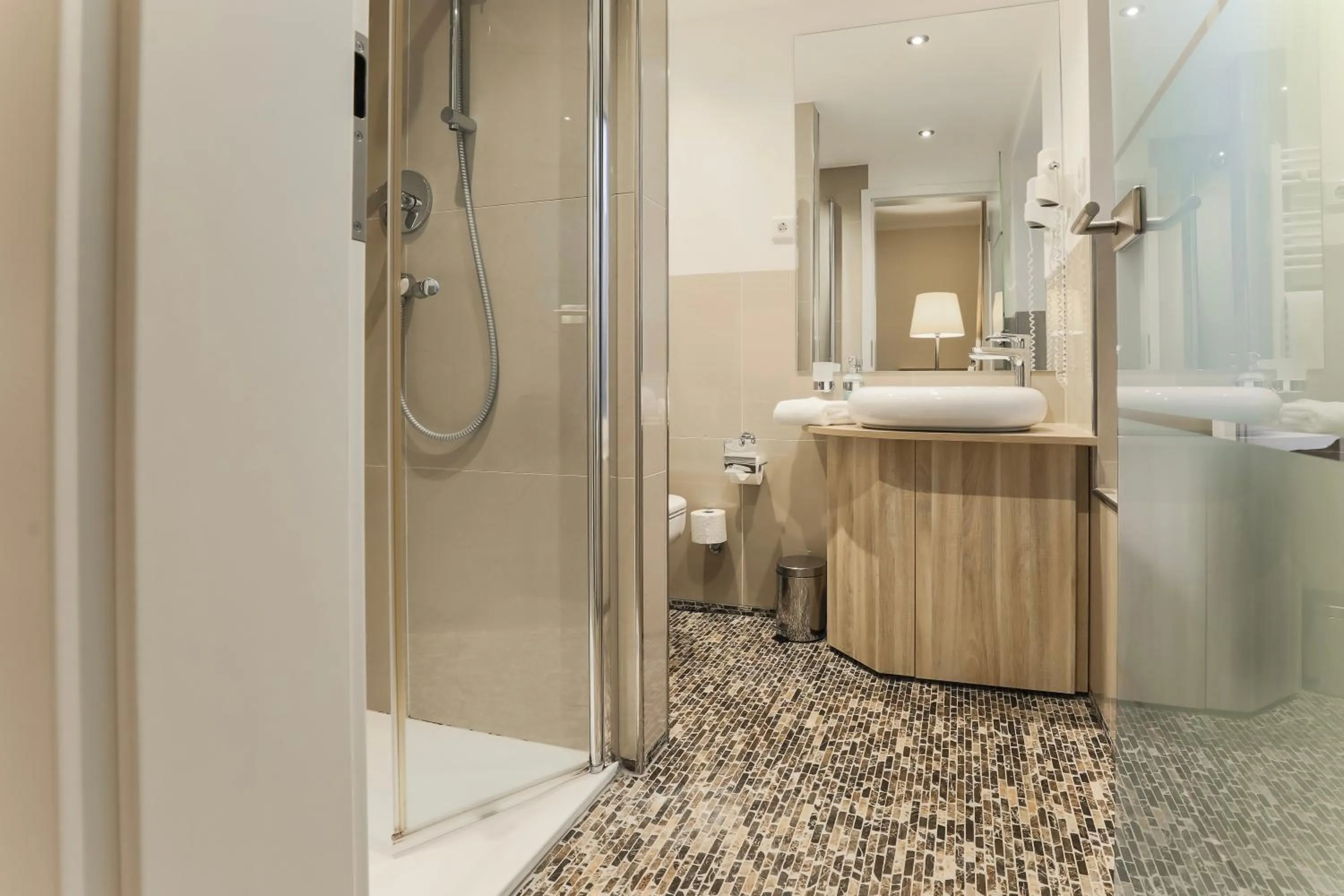 Bathroom in Bergmark Hotel