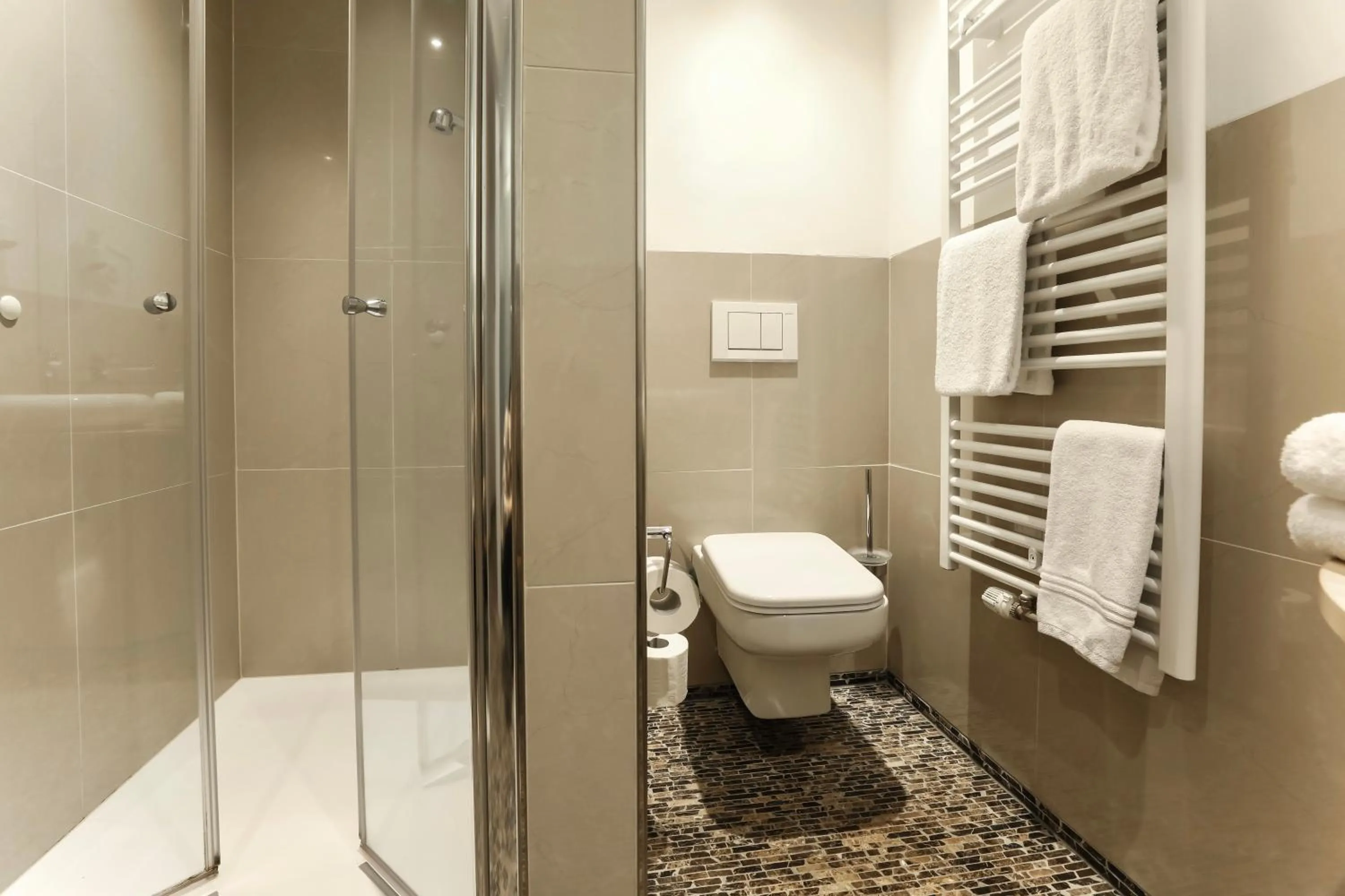 Bathroom in Bergmark Hotel