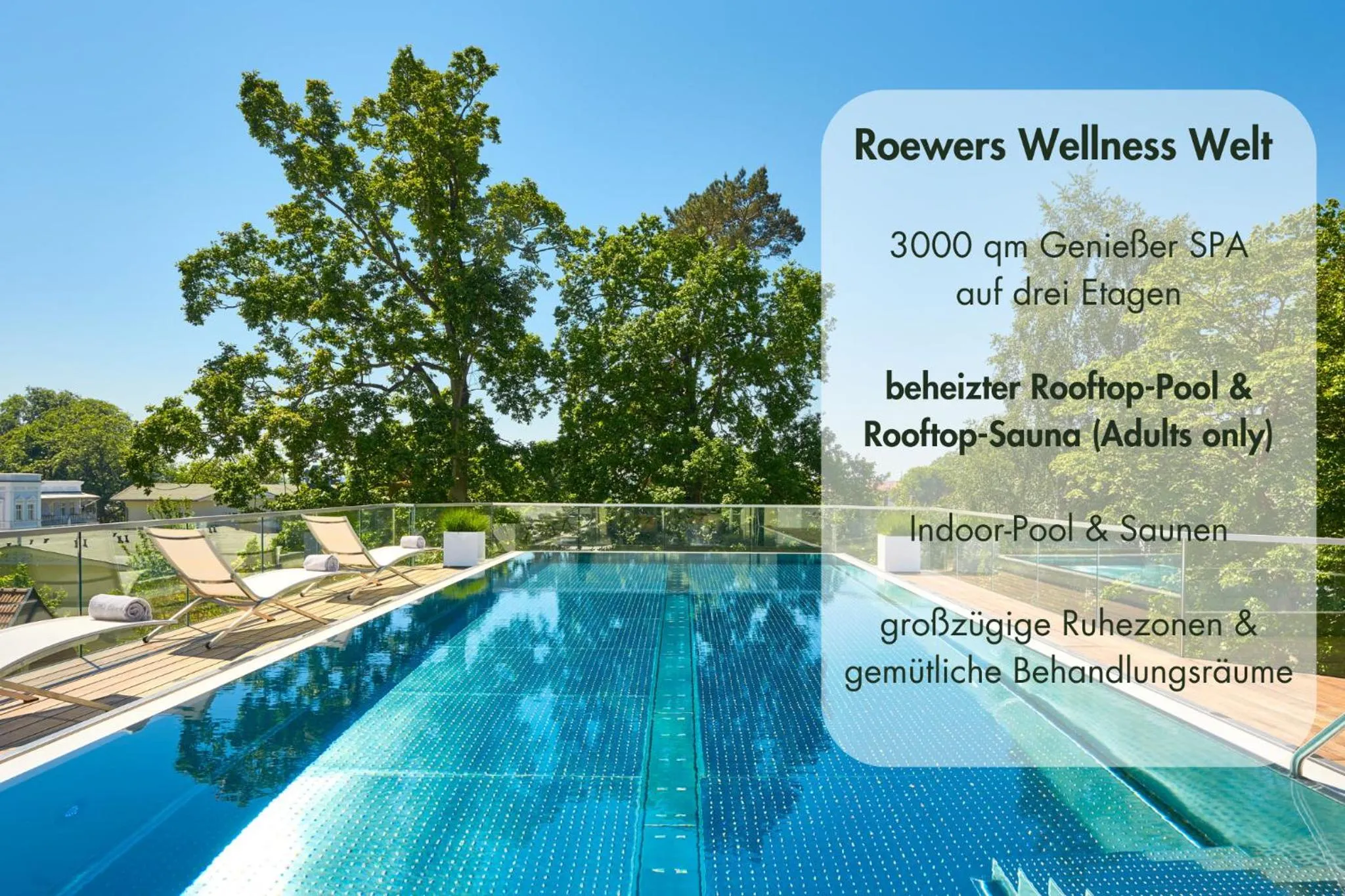 Swimming pool in ROEWERS Privathotel & Spa