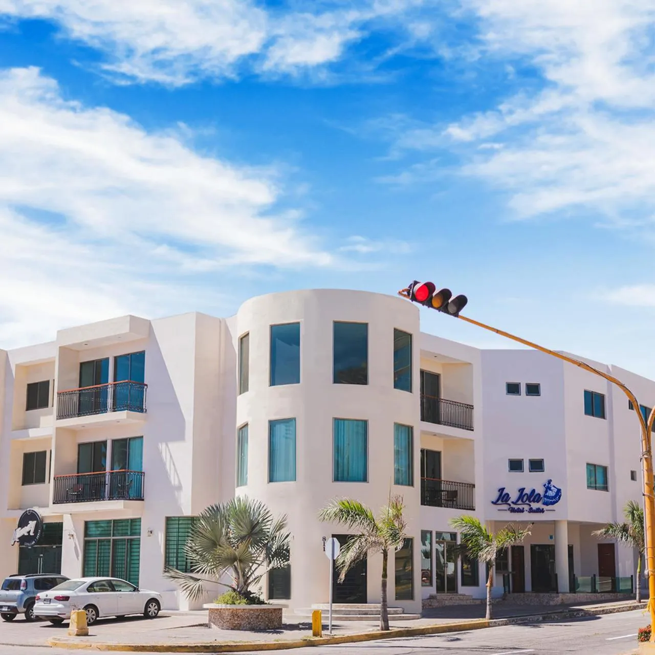 Property building in La Lola Hotel & Suites