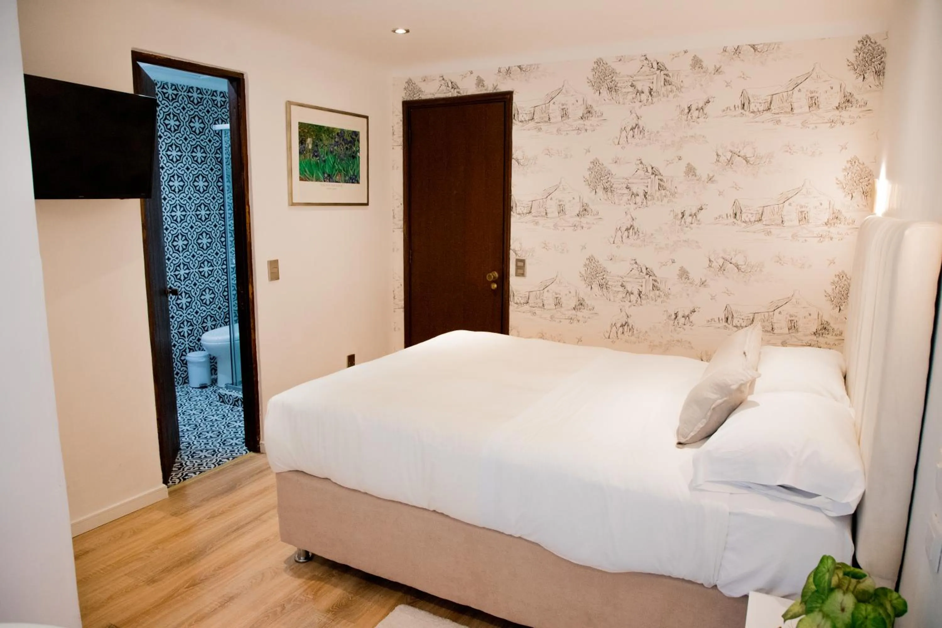 Bed in Hotel Marcos Gamero