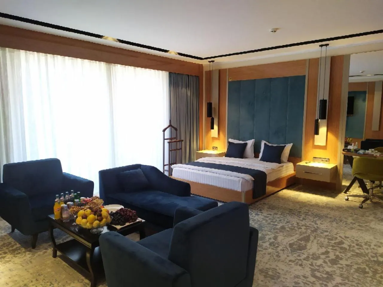 Bed in Hotel Bukhara