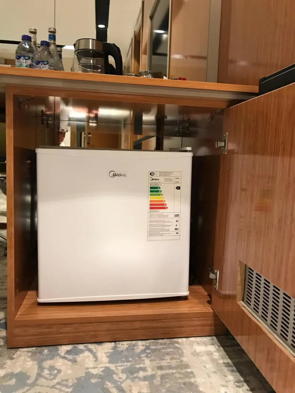 minibar in Hotel Bukhara