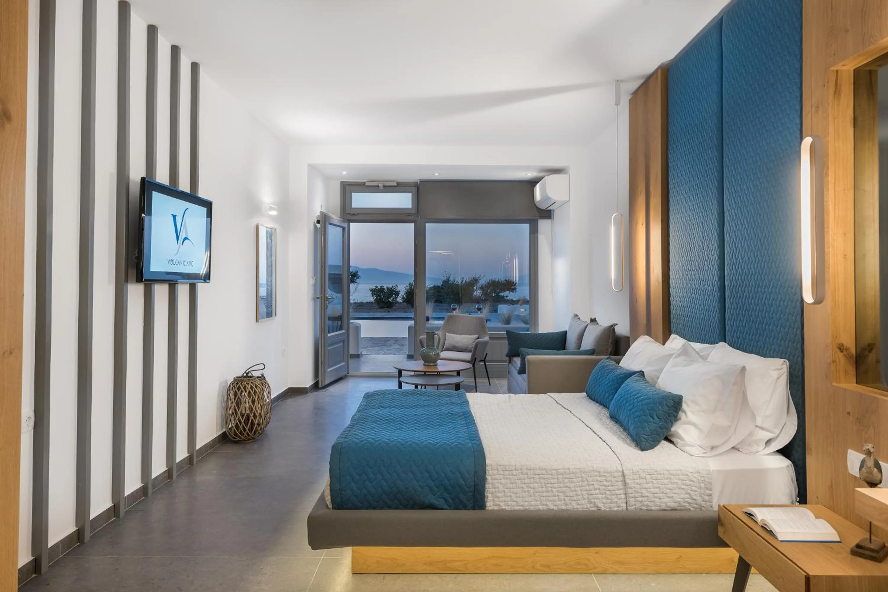 Bedroom in Volcanic Arc Suites