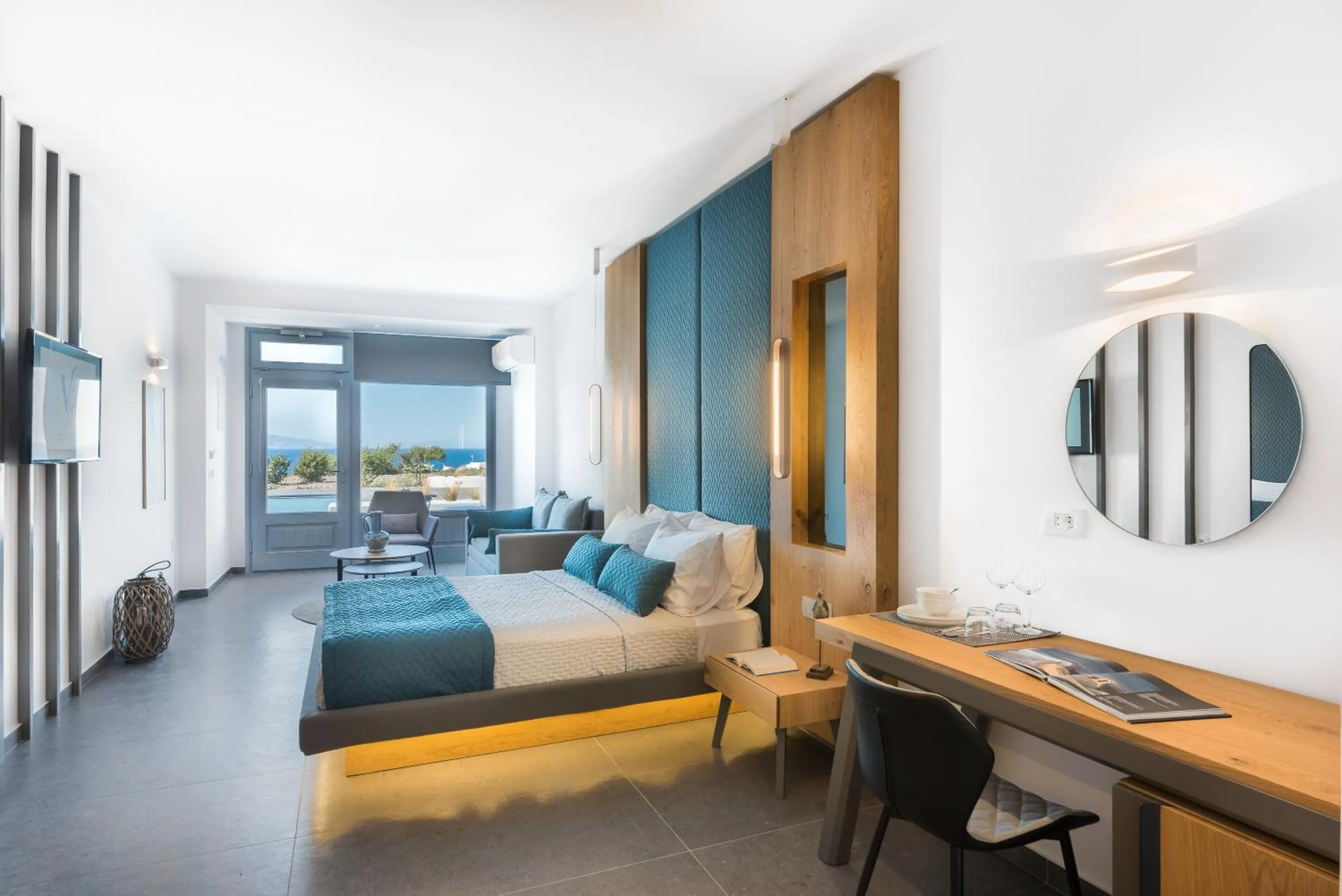 Bedroom in Volcanic Arc Suites