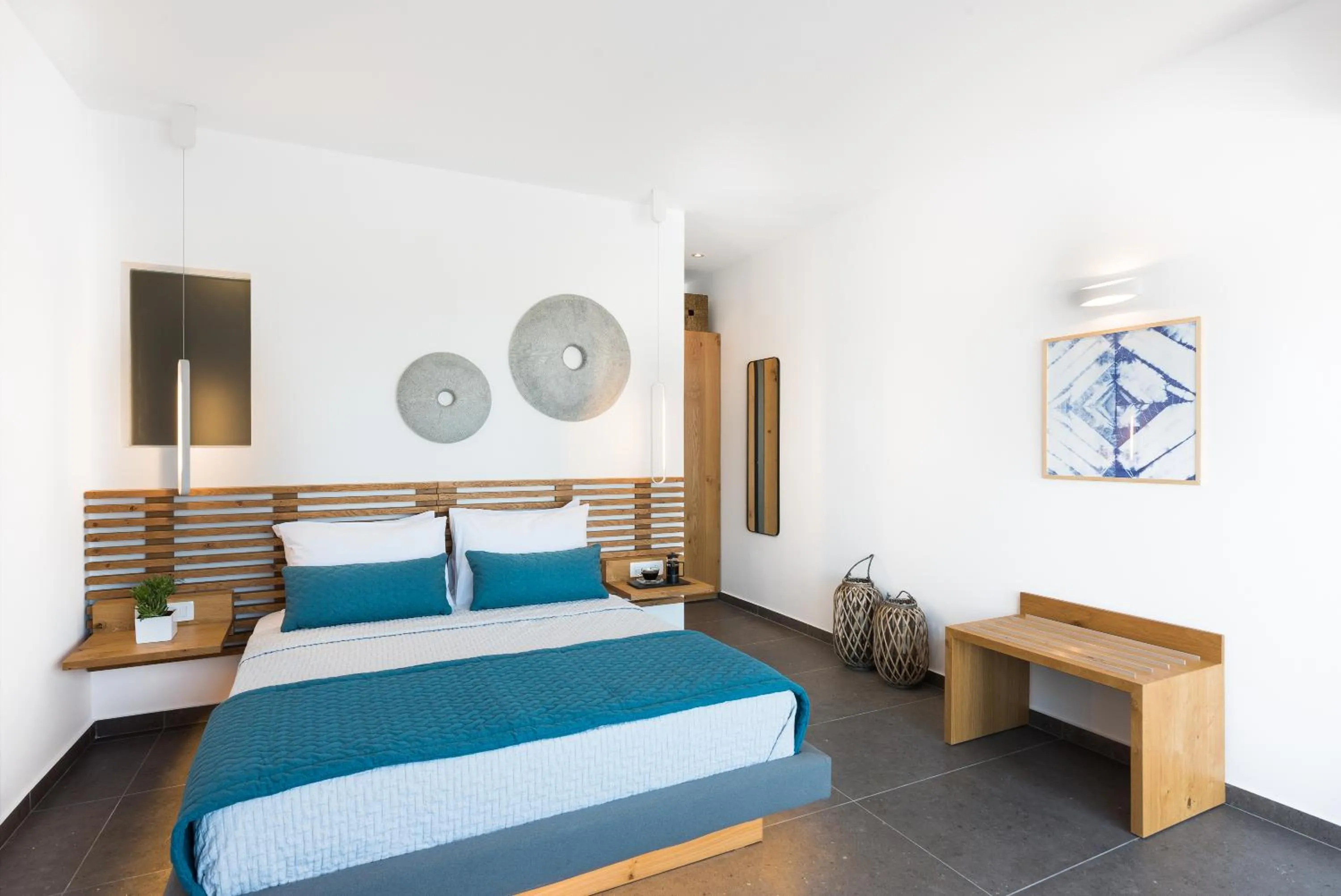 Bedroom in Volcanic Arc Suites