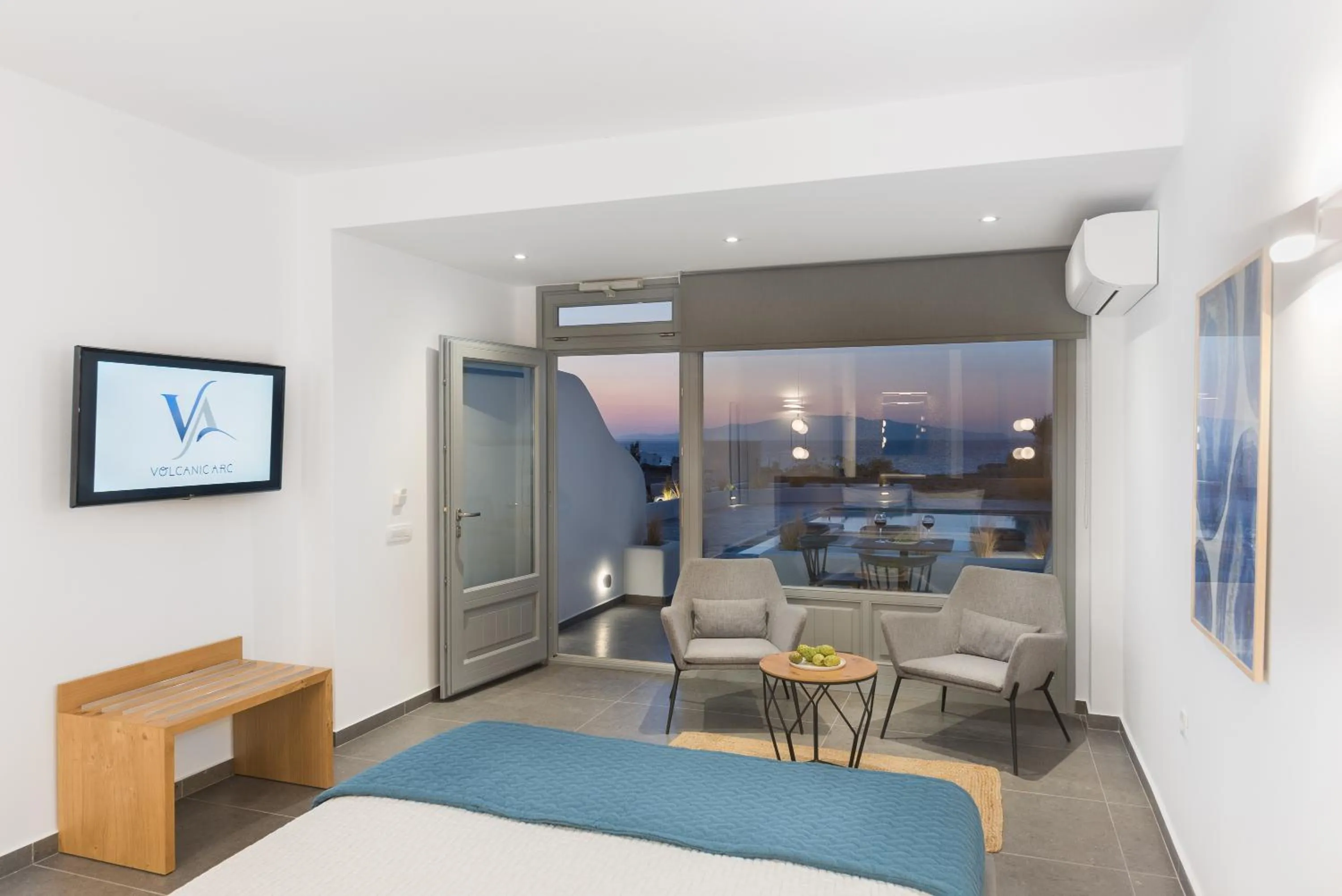 Bedroom in Volcanic Arc Suites