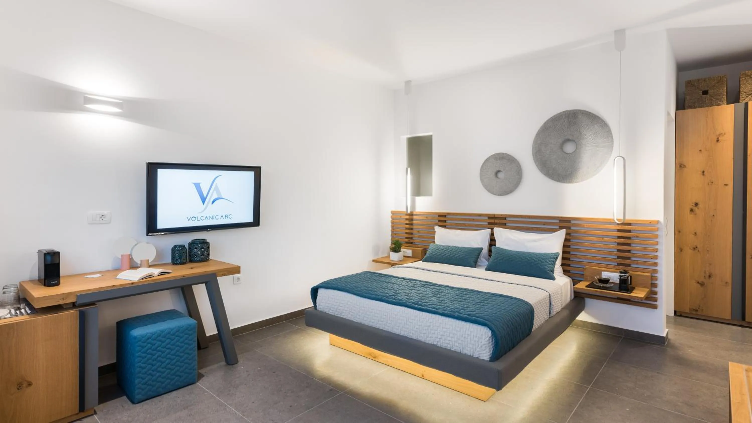 Bedroom in Volcanic Arc Suites