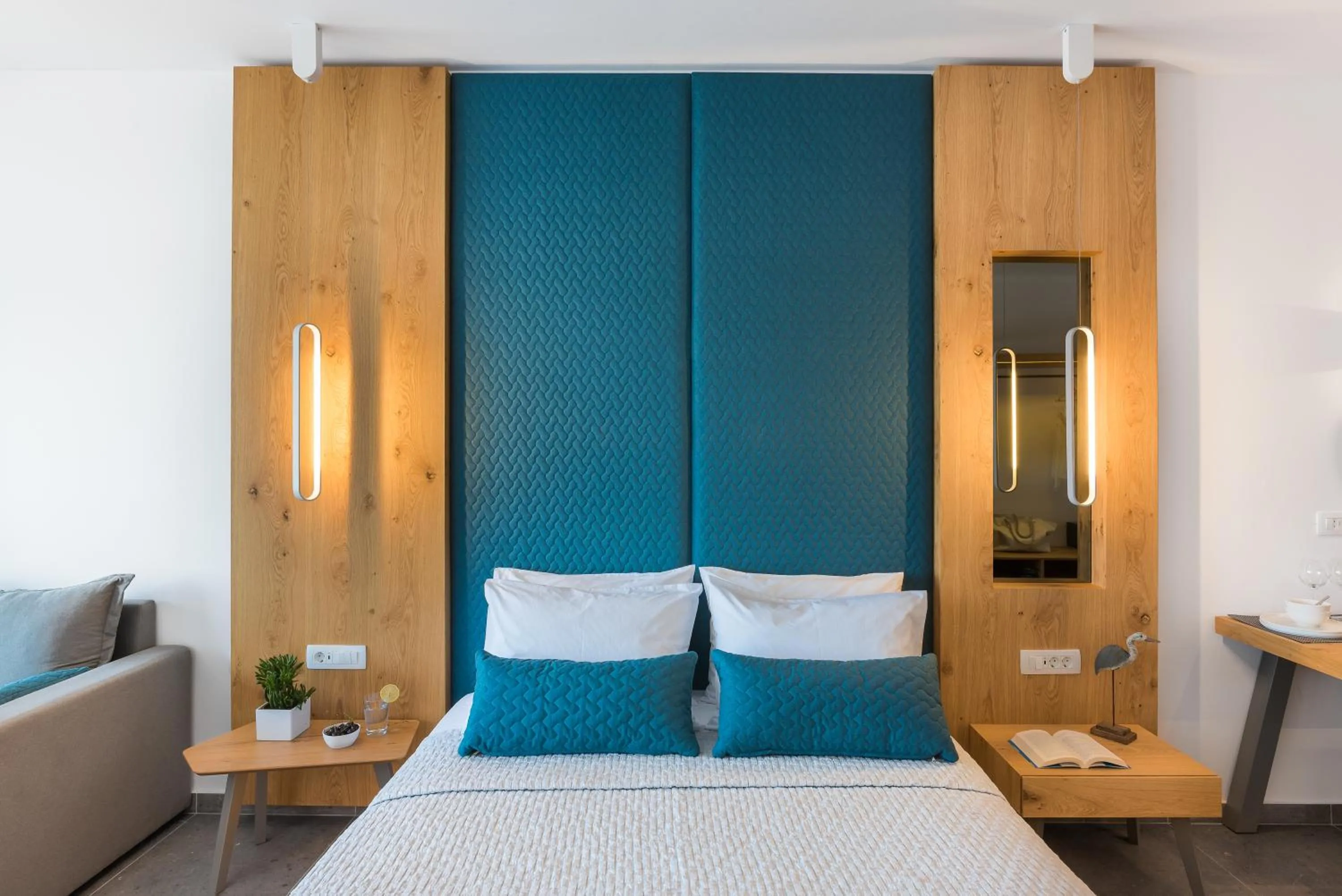 Bedroom in Volcanic Arc Suites