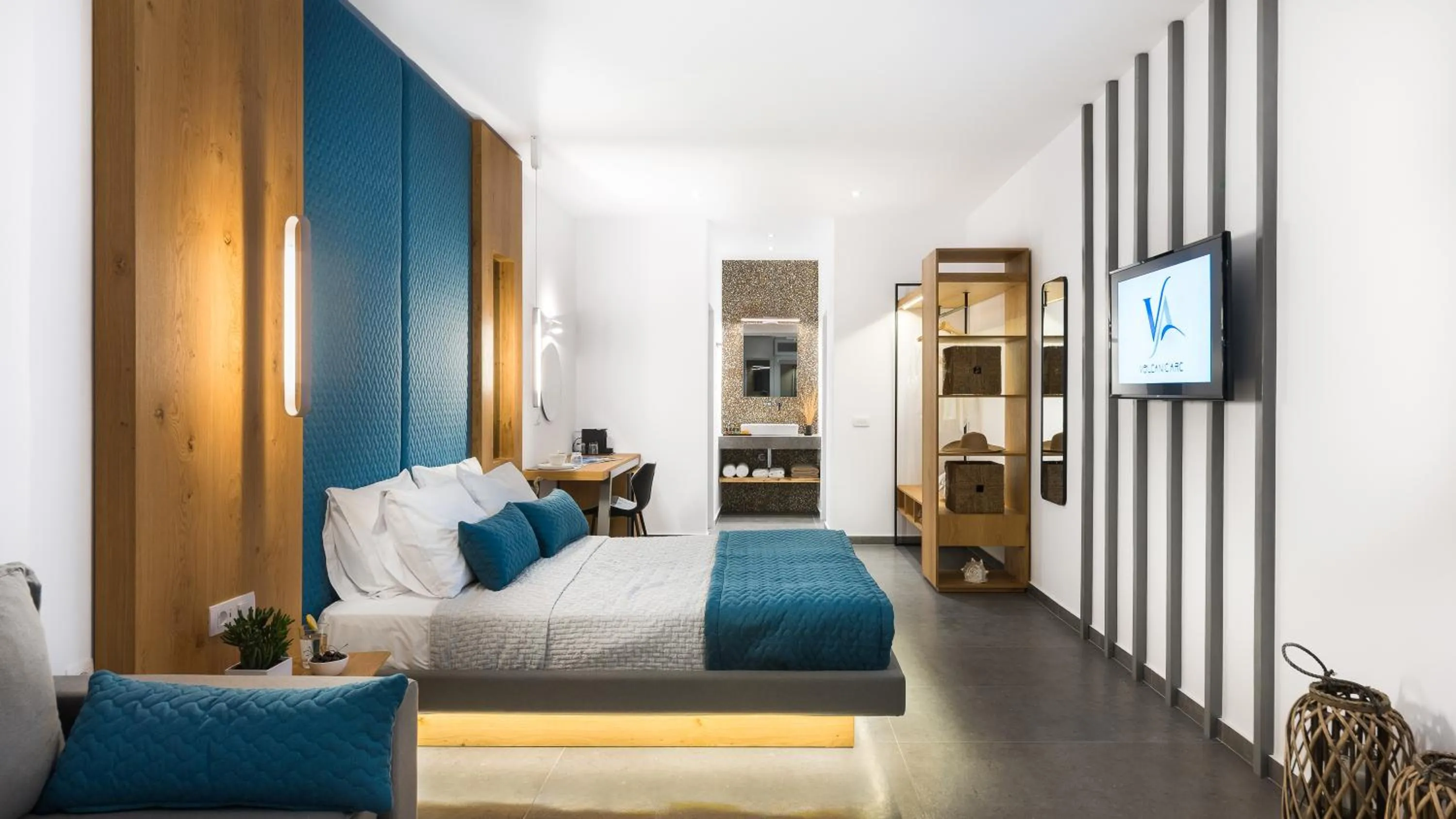 Bedroom in Volcanic Arc Suites