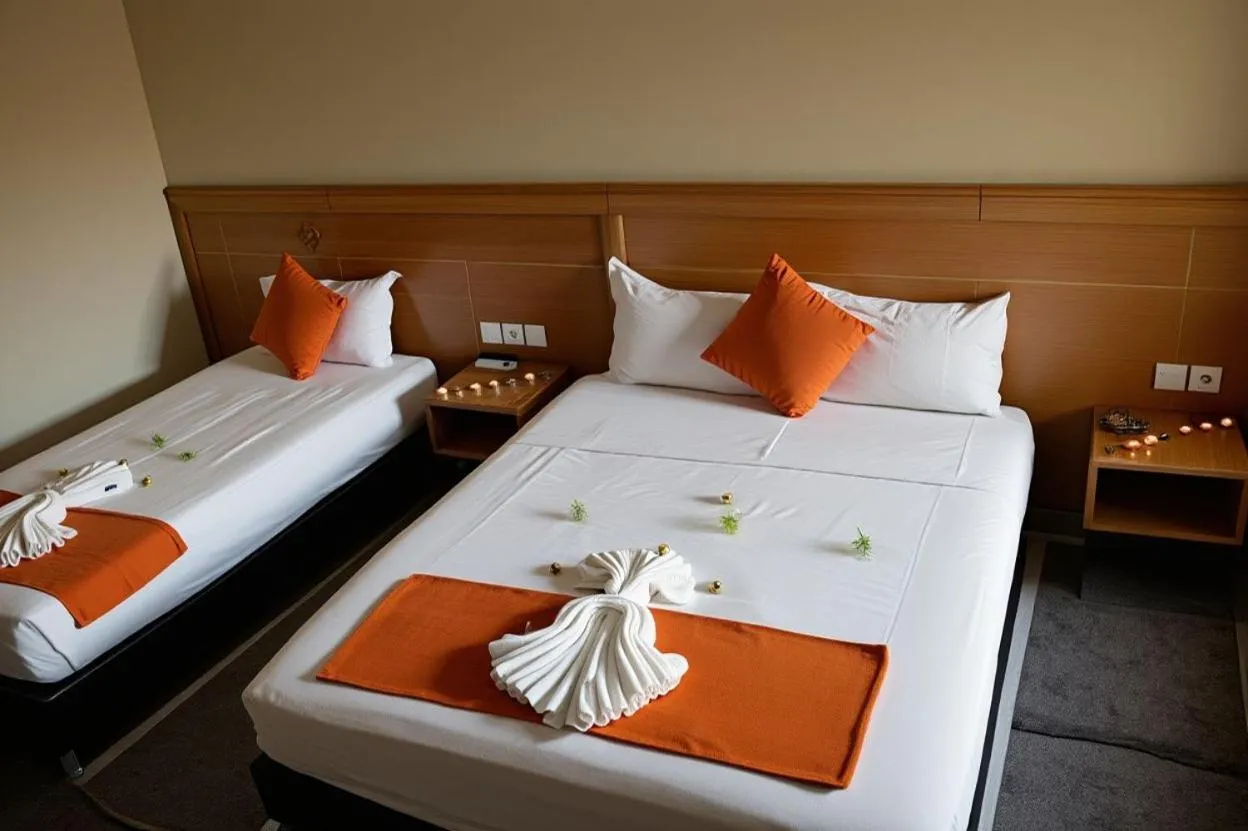 Bed in Hotel Golden Flora