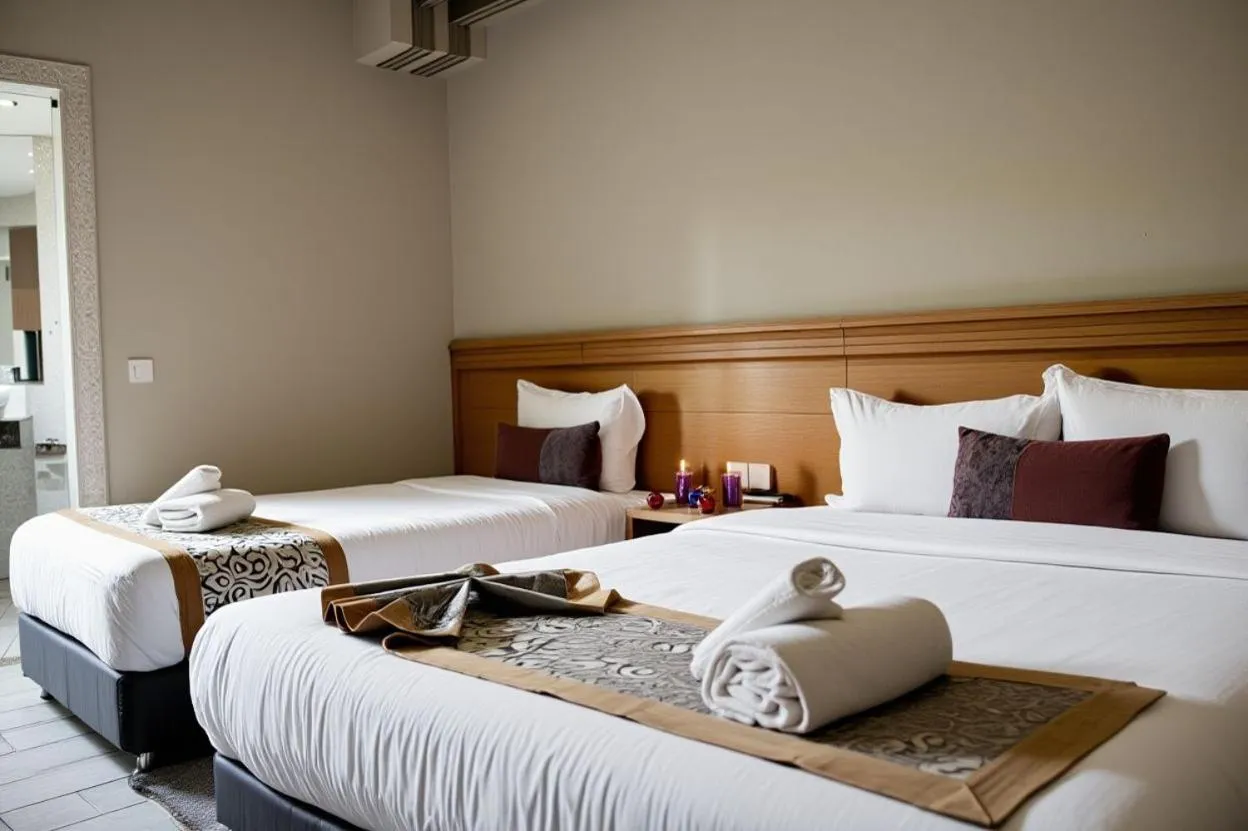 Bed in Hotel Golden Flora