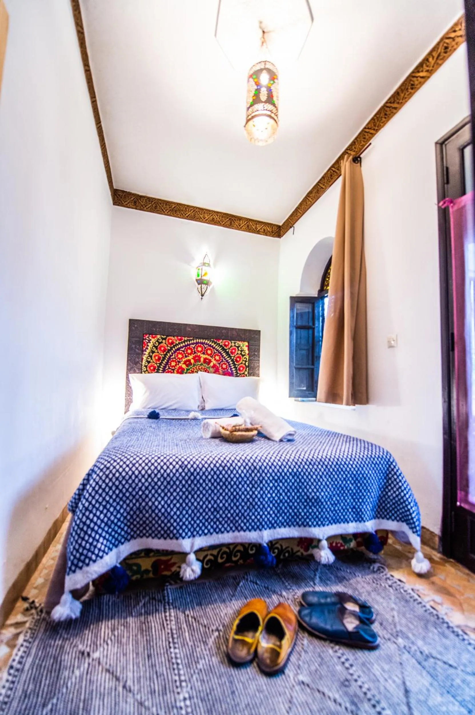Bed in Riad Khabia & Spa