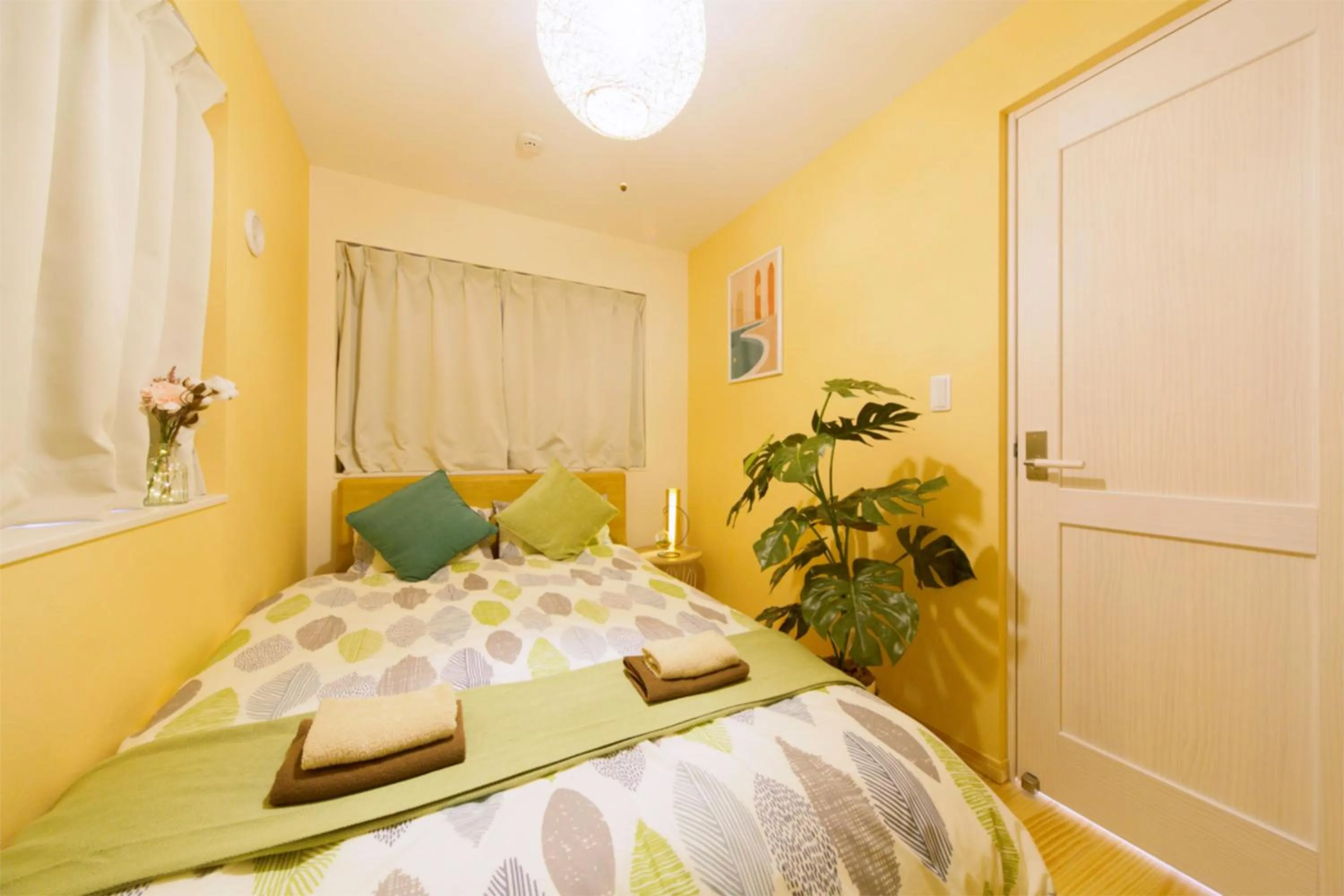 Bed in nestay villa tokyo otsuka