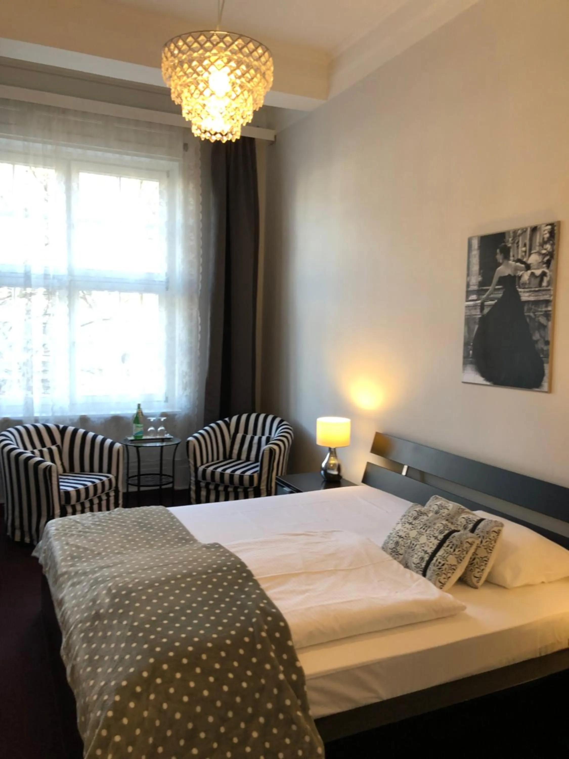 Bed in Hotel Fresena im Dammtorpalais