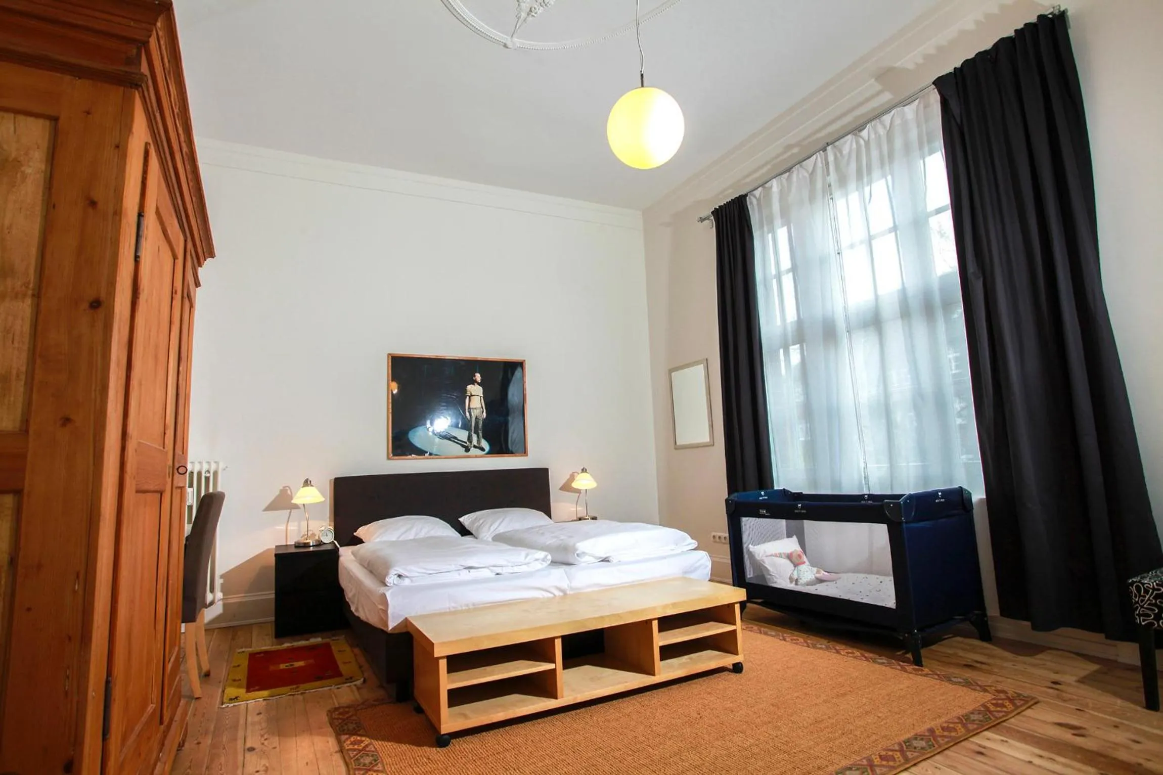 Bed in Hotel Fresena im Dammtorpalais