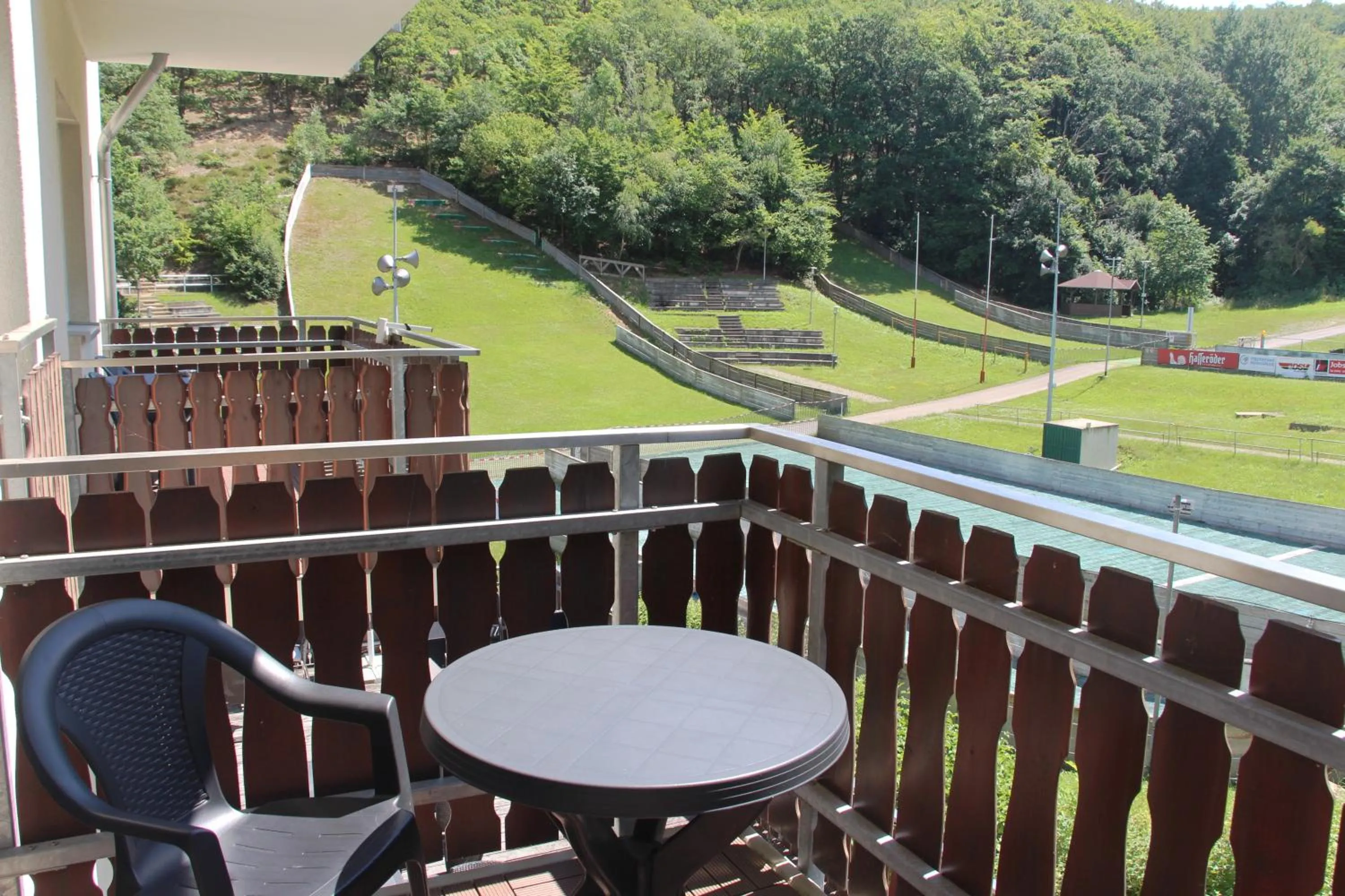 Balcony/Terrace in REGIOHOTEL Schanzenhaus Wernigerode - #Wellnessbereich #NaturAuszeitHarz #RuhigAmWald #FreeParking