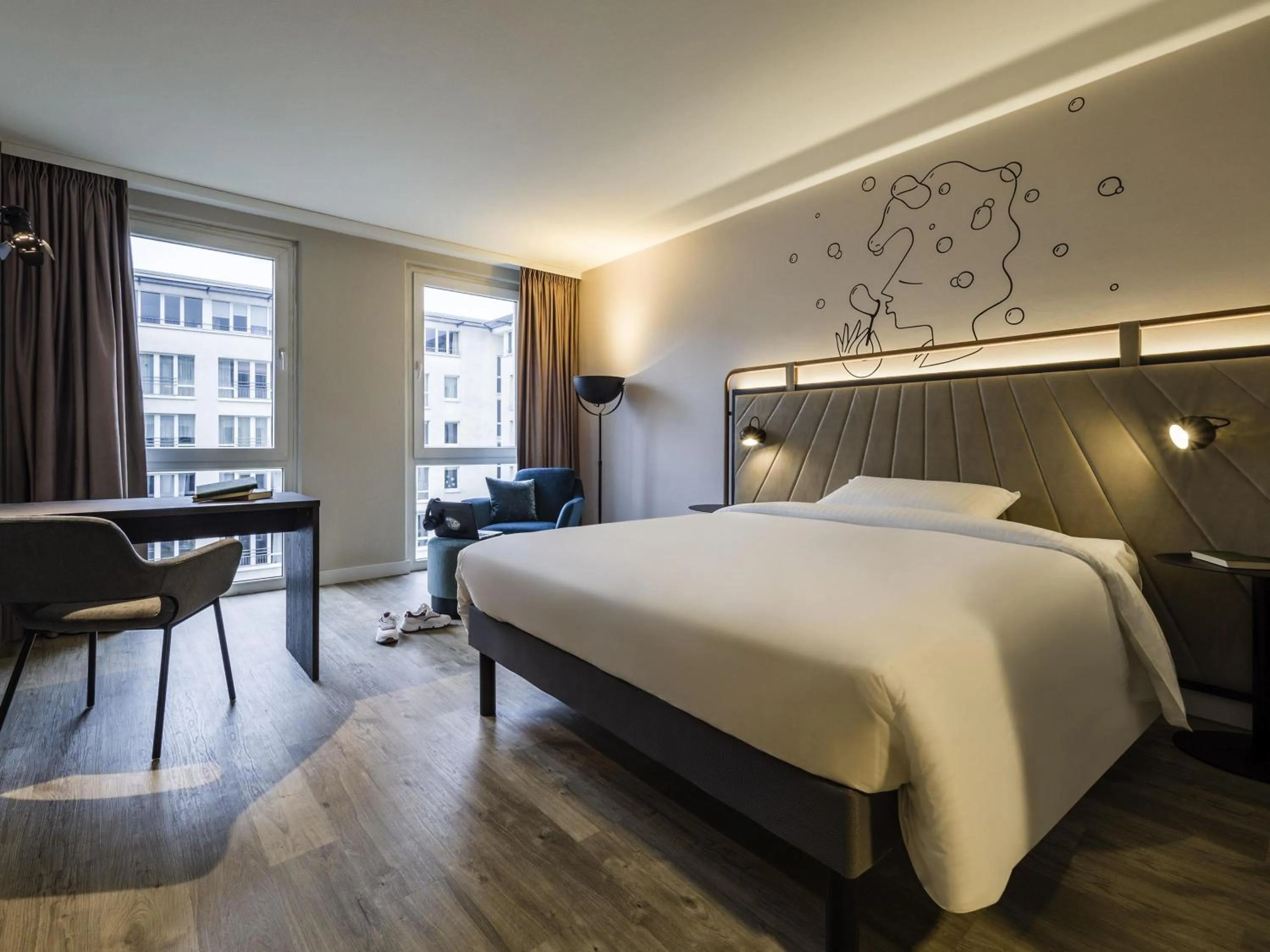 Bedroom, Bed in ibis Styles Bielefeld City