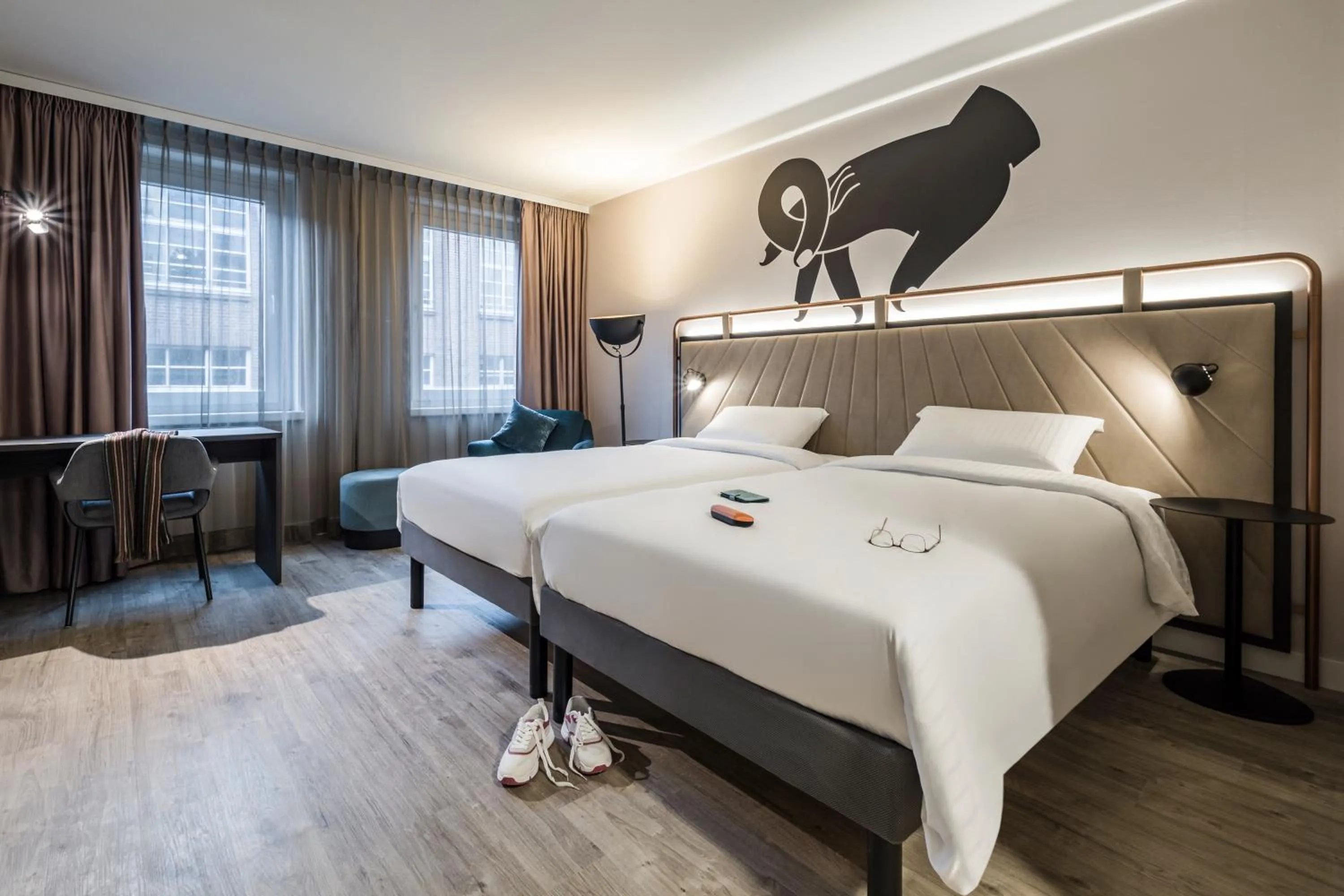Photo of the whole room, Bed in ibis Styles Bielefeld City