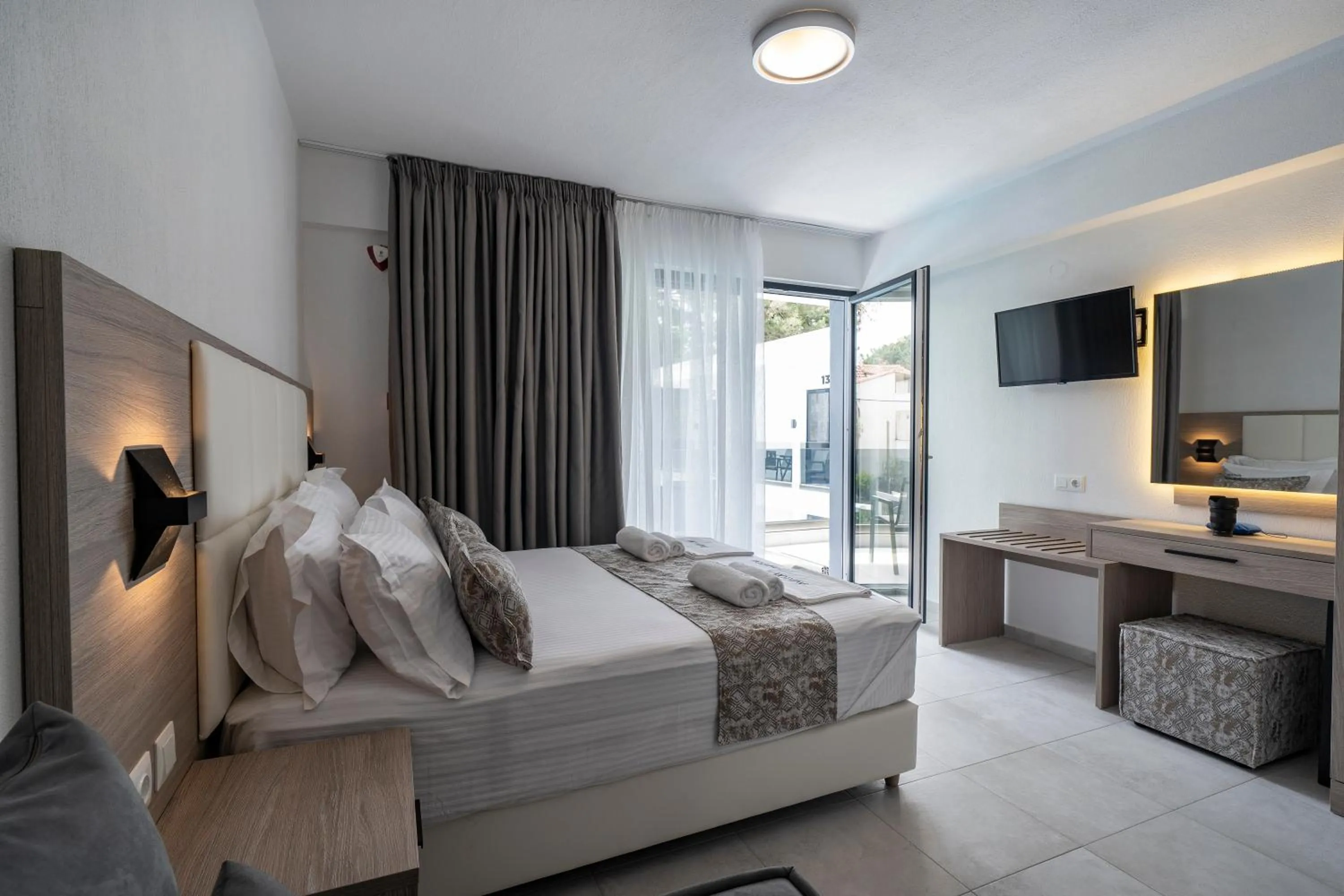 Bedroom, Bed in Avaton Luxury Resort and Spa Access the Enigma - Adults Only & Kids 14 Plus-
