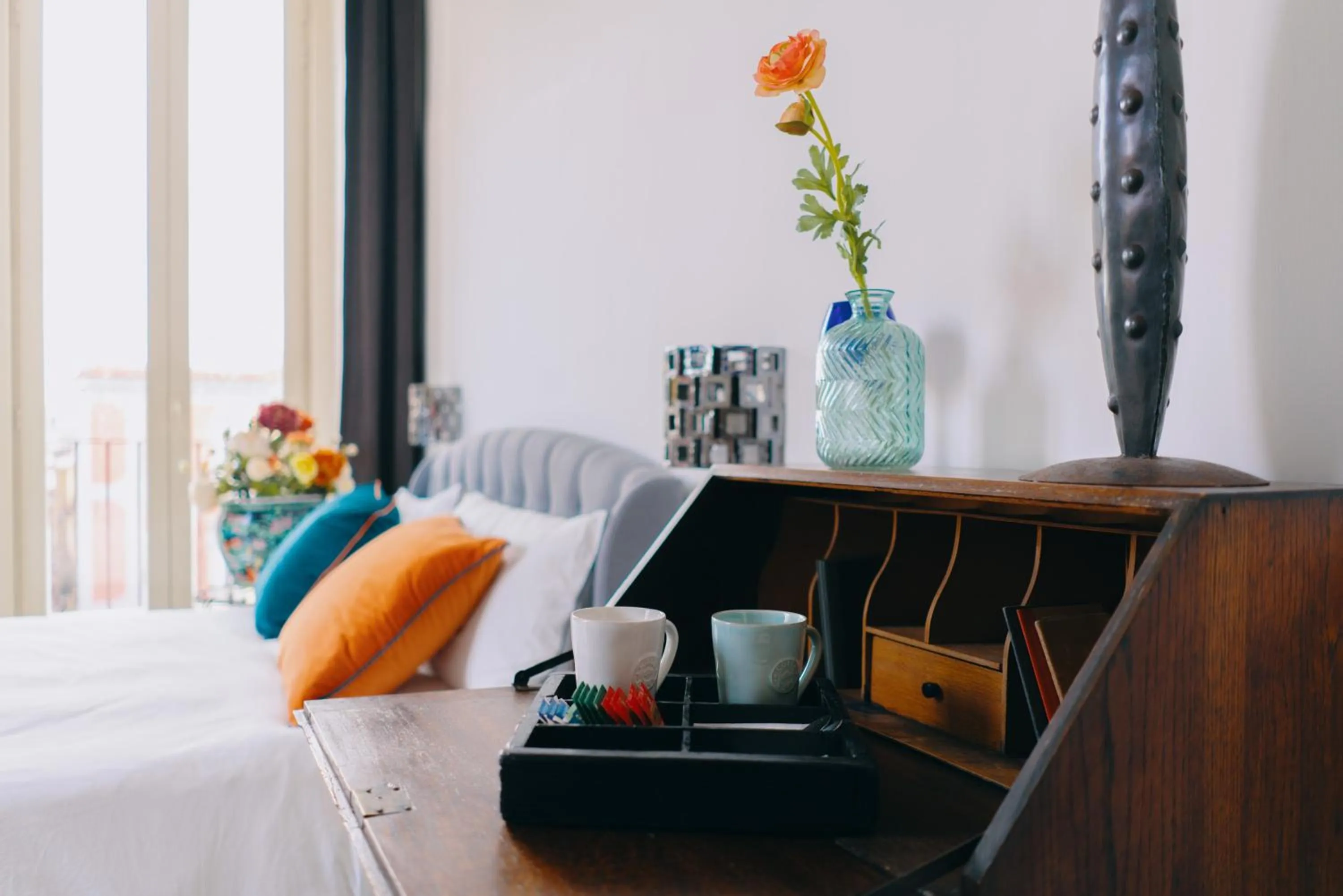 Coffee/tea facilities, Bed in Janare - Rooms & Terrace