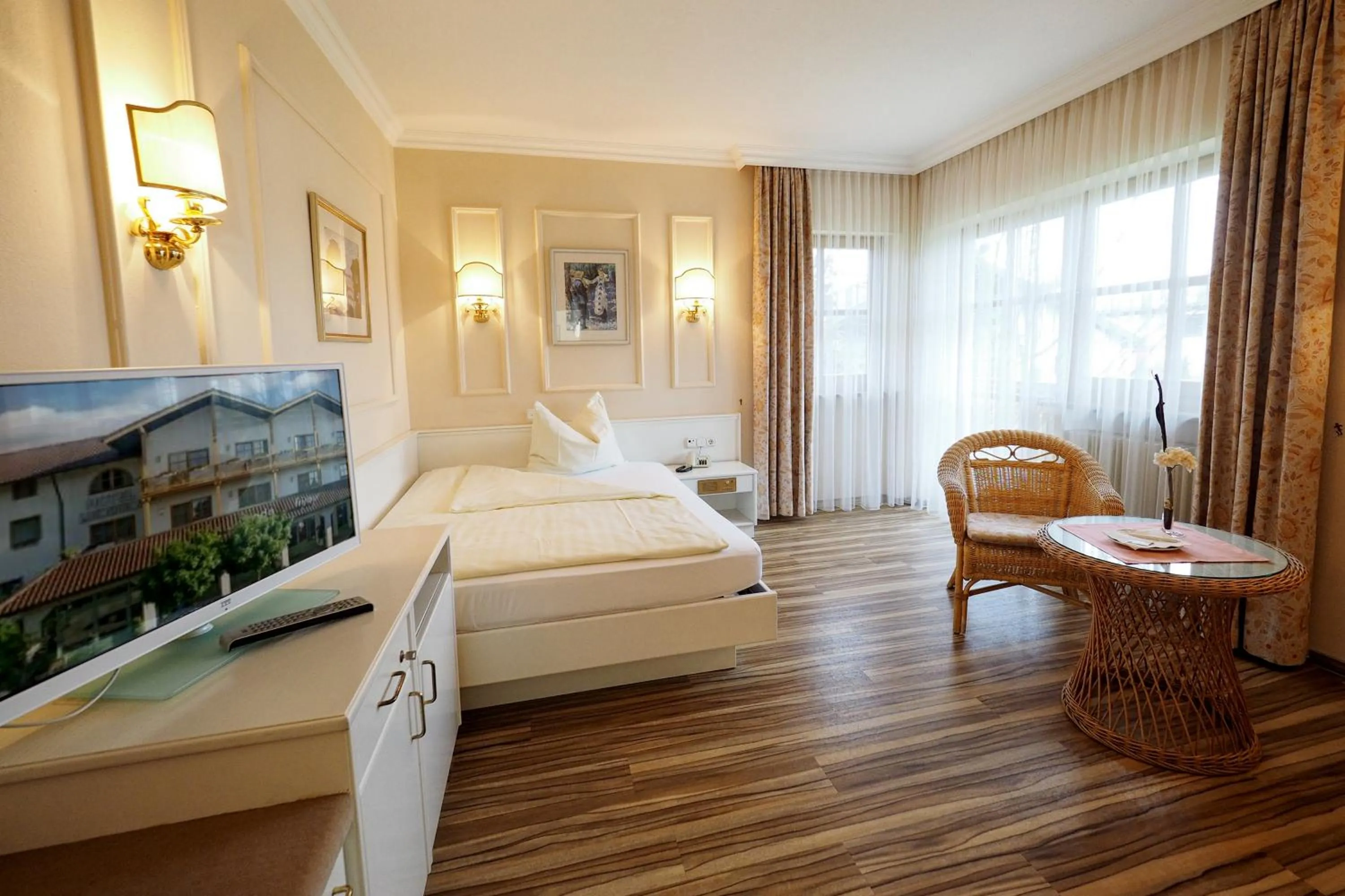 Bed in Hotel Lindenhof