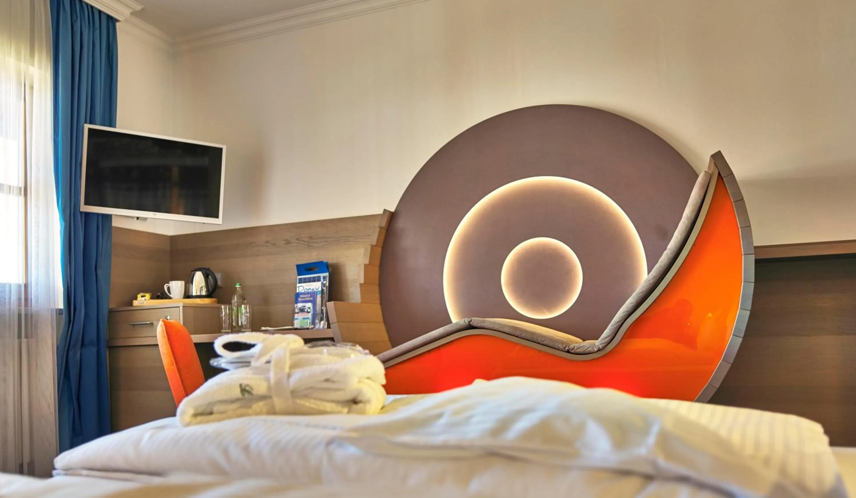 Decorative detail, Bed in Hotel Lindenhof