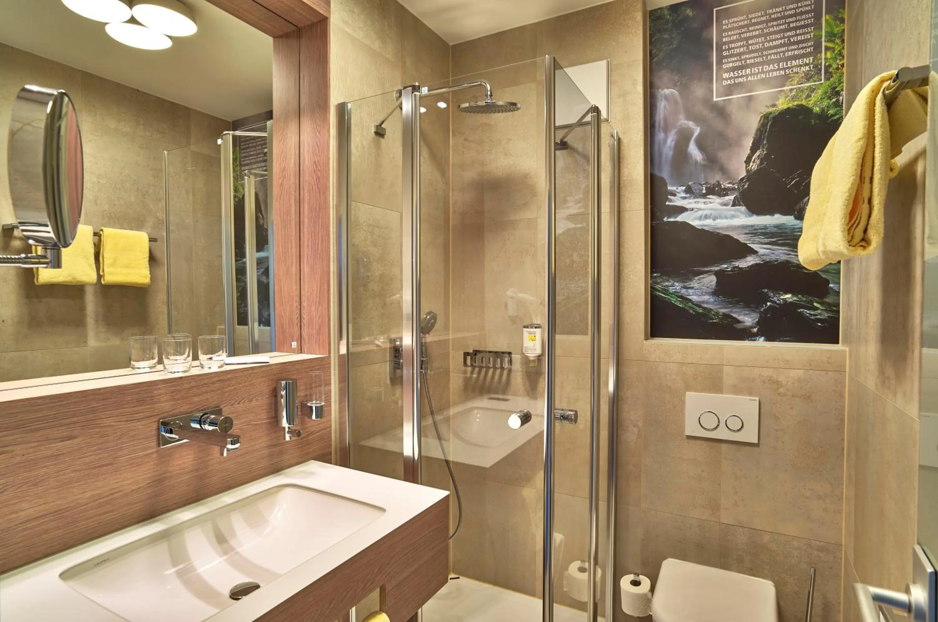 Shower in Hotel Lindenhof