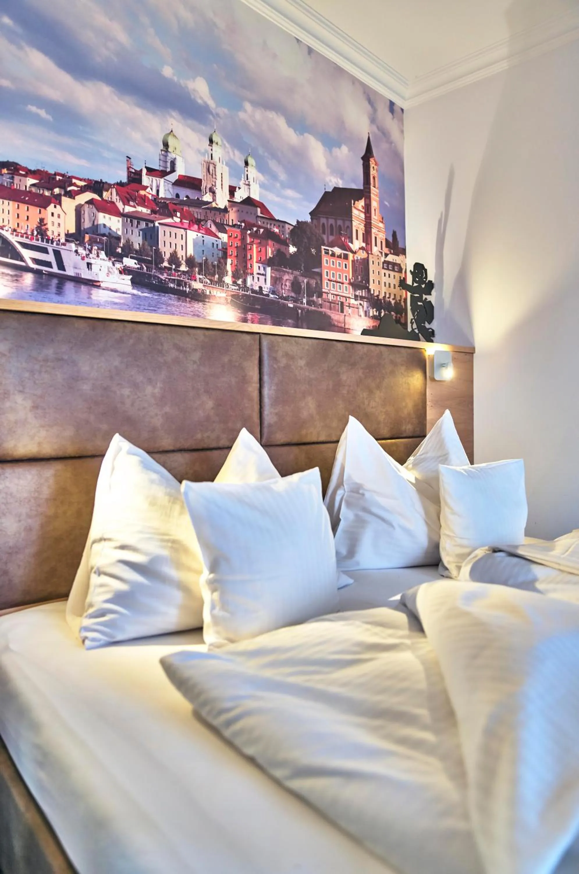 Decorative detail, Bed in Hotel Lindenhof