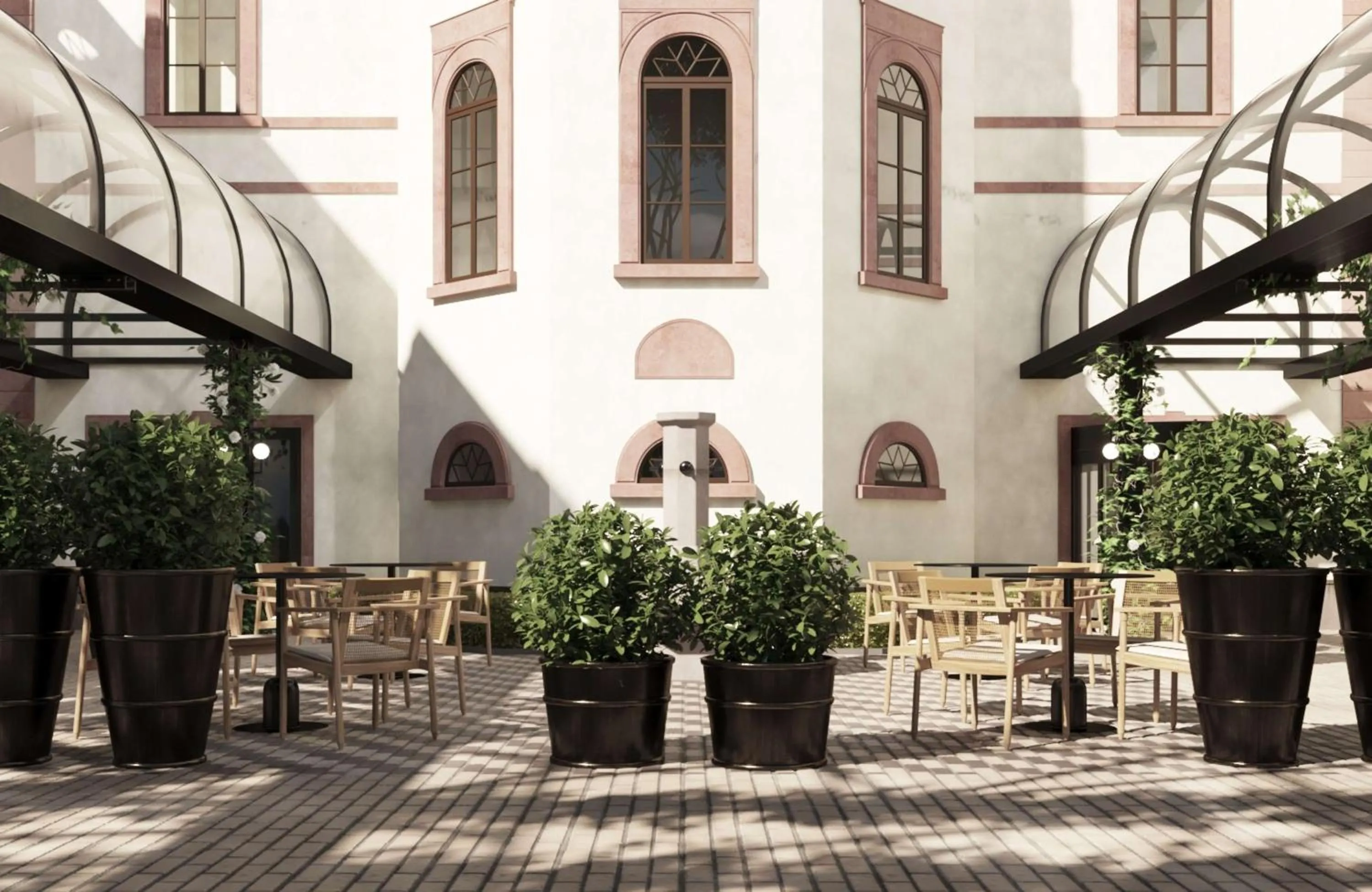 Inner courtyard view in Crowne Plaza Heidelberg City Centre
