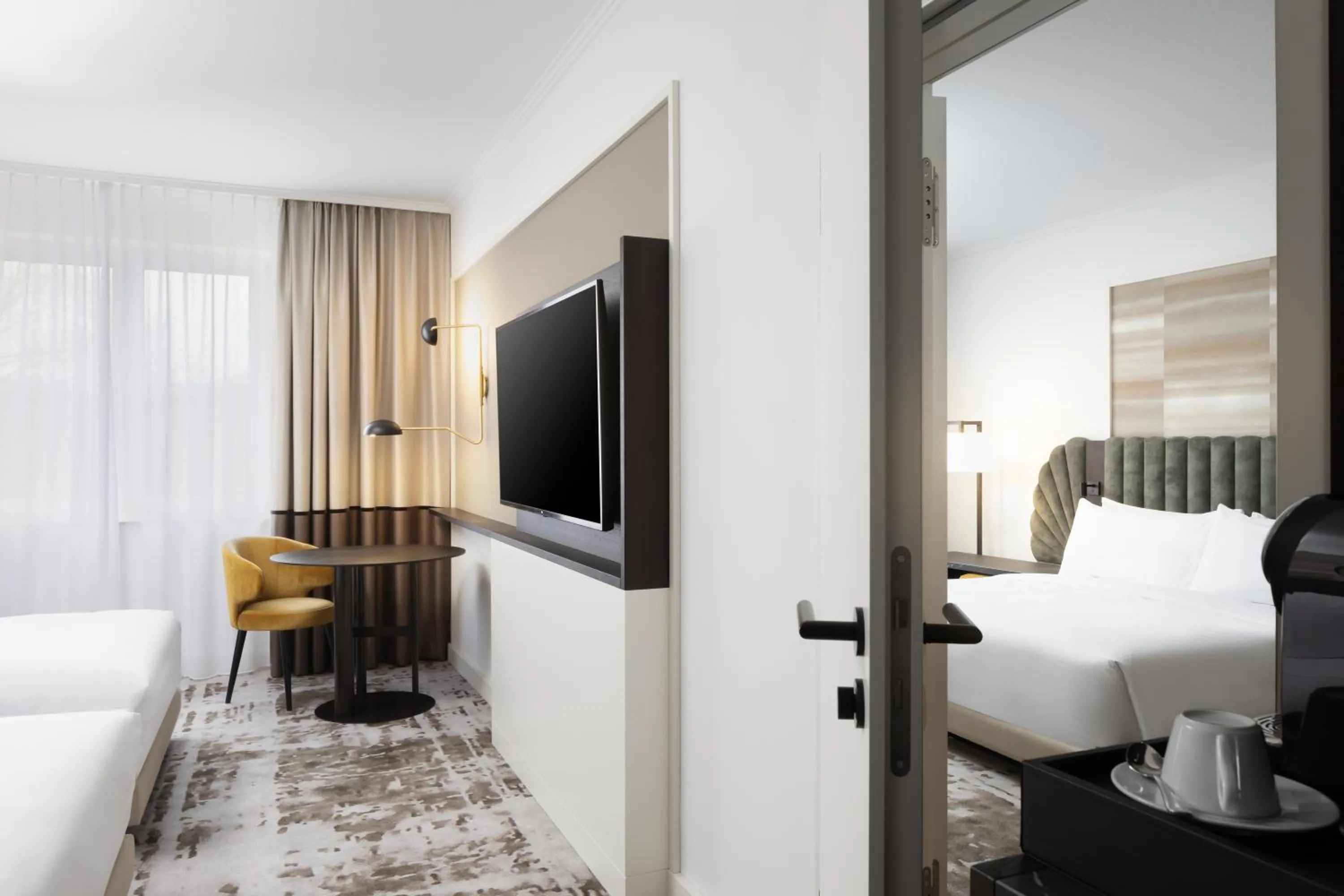 Bed in Hilton Heidelberg