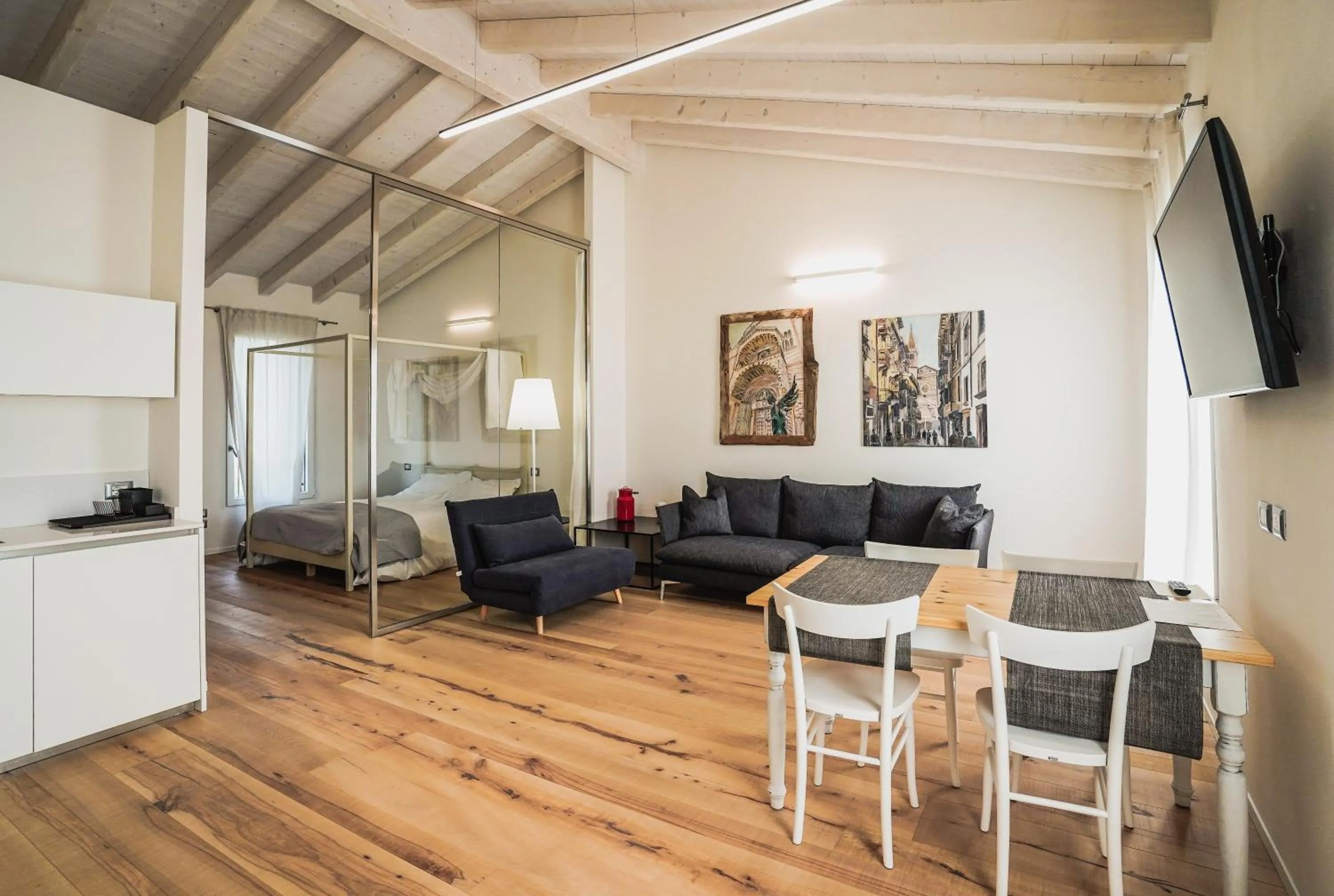 TV and multimedia in Casa Olivi Apartments