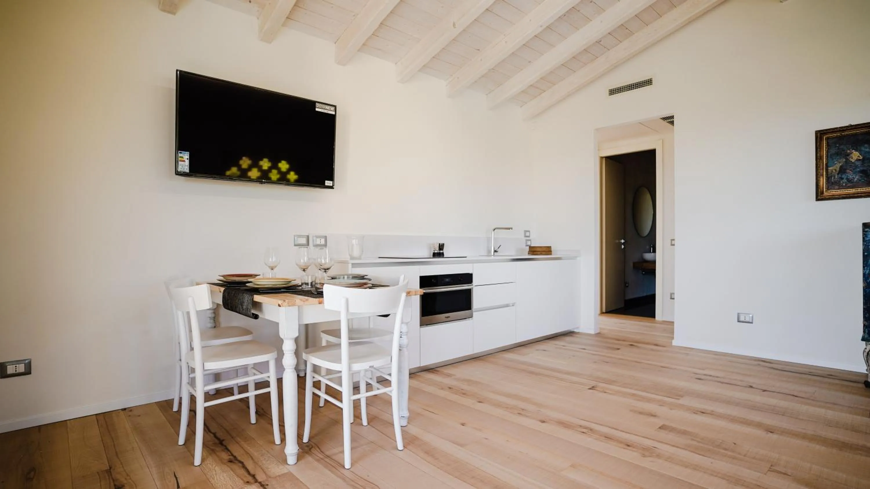 TV and multimedia in Casa Olivi Apartments