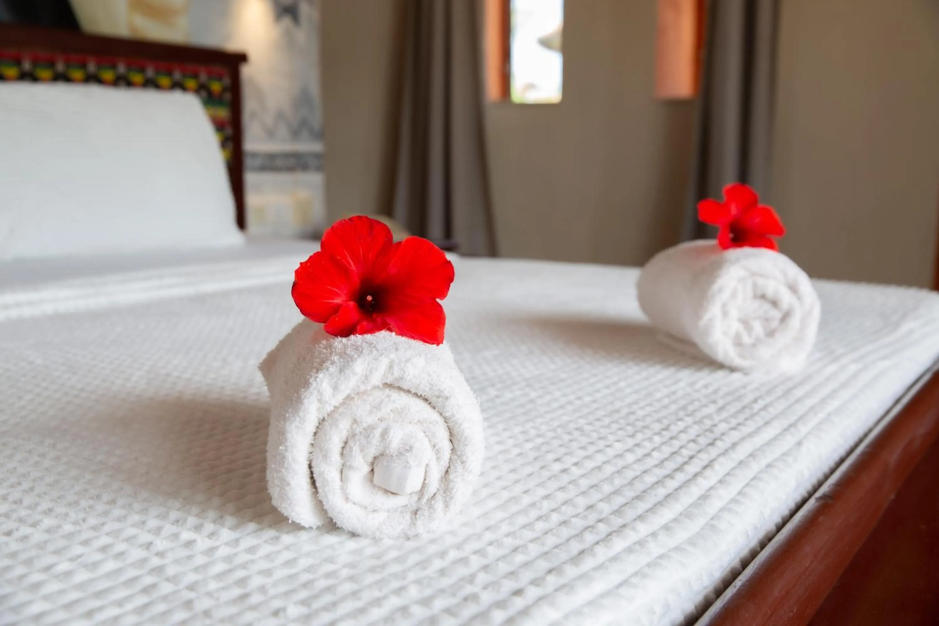 Bedroom, Bed in Bamboo Village Resort