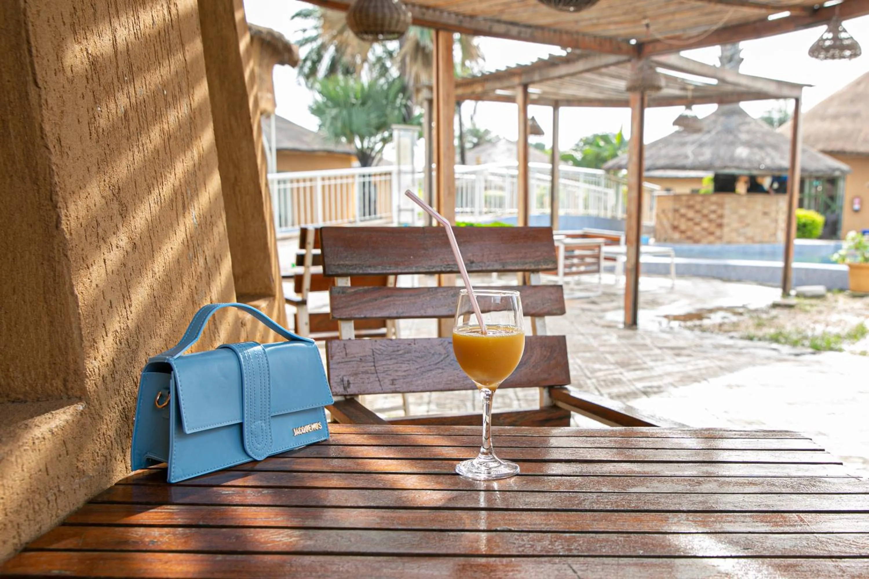 Seating area in Bamboo Village Resort