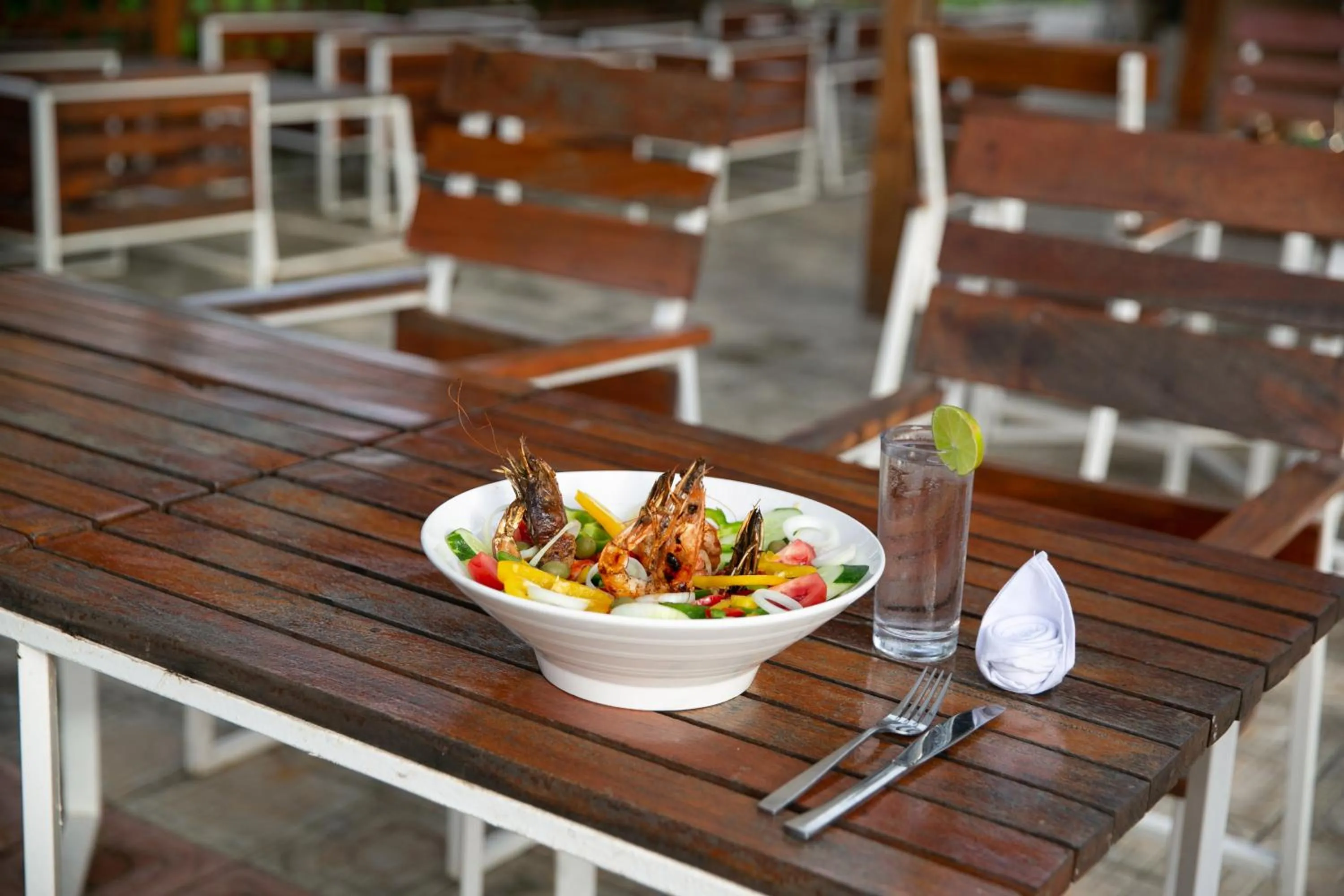 Food in Bamboo Village Resort