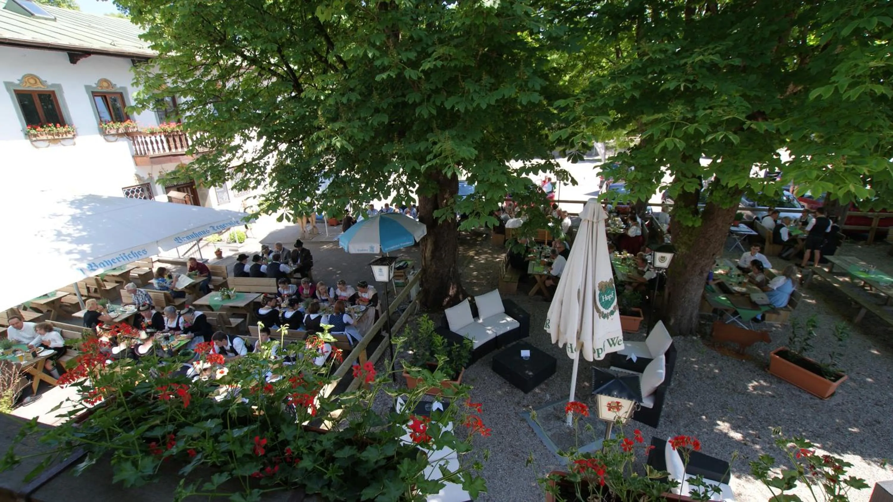 Garden view in Hotel Alter Wirt