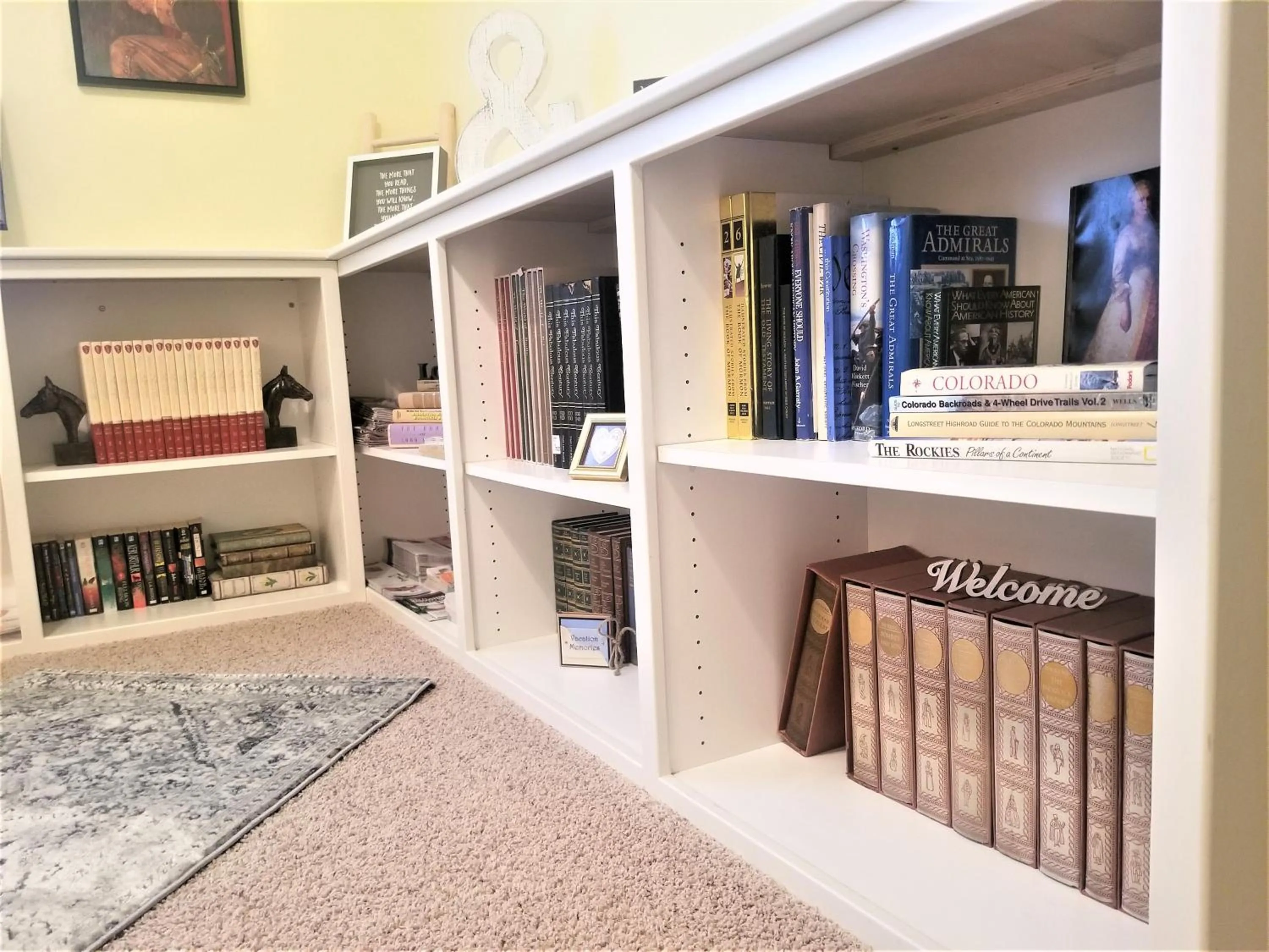 Library in Peak Valley Manor, a Modern Farmhouse