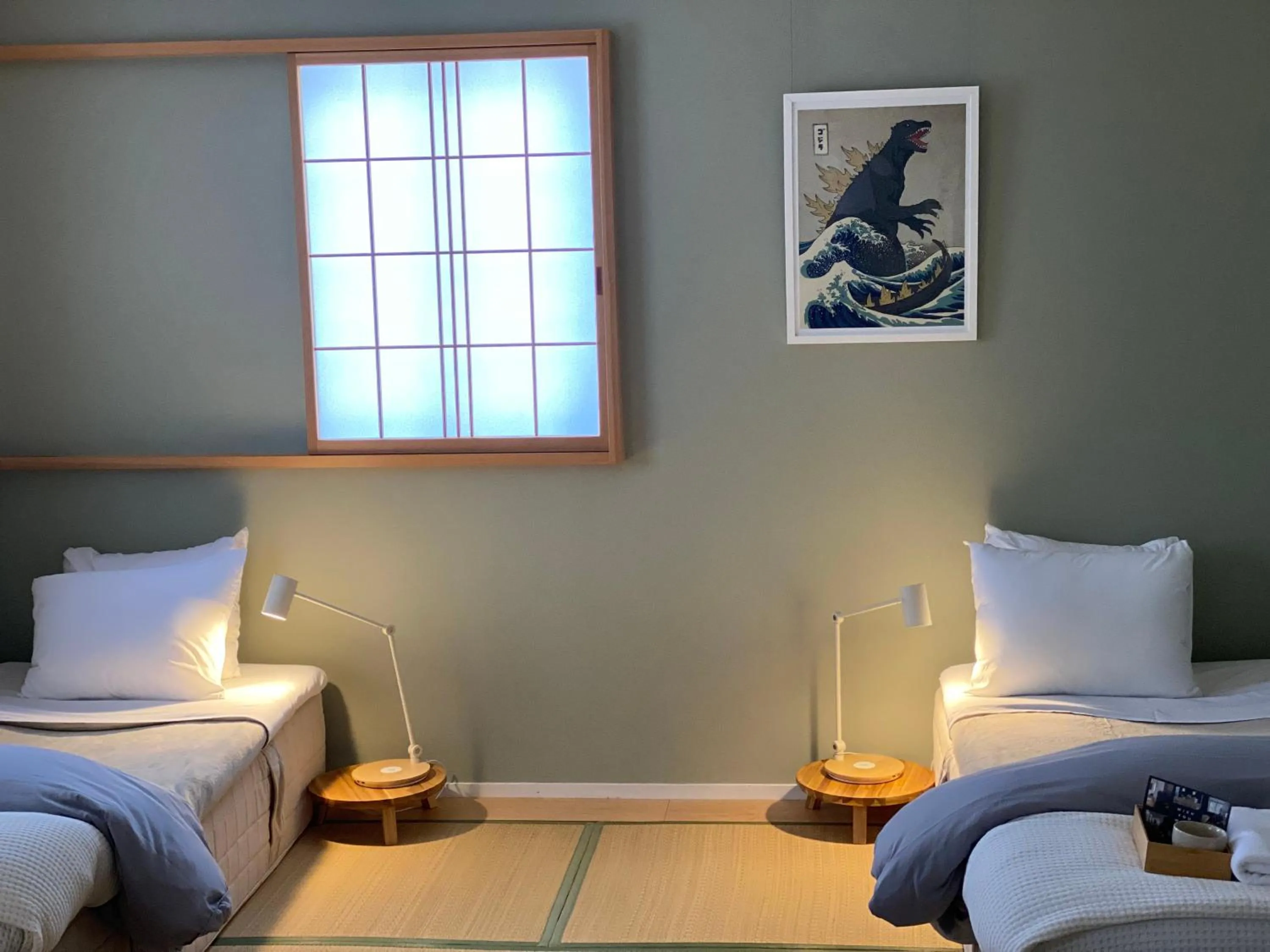 Bed in Myoko Forest Lodge