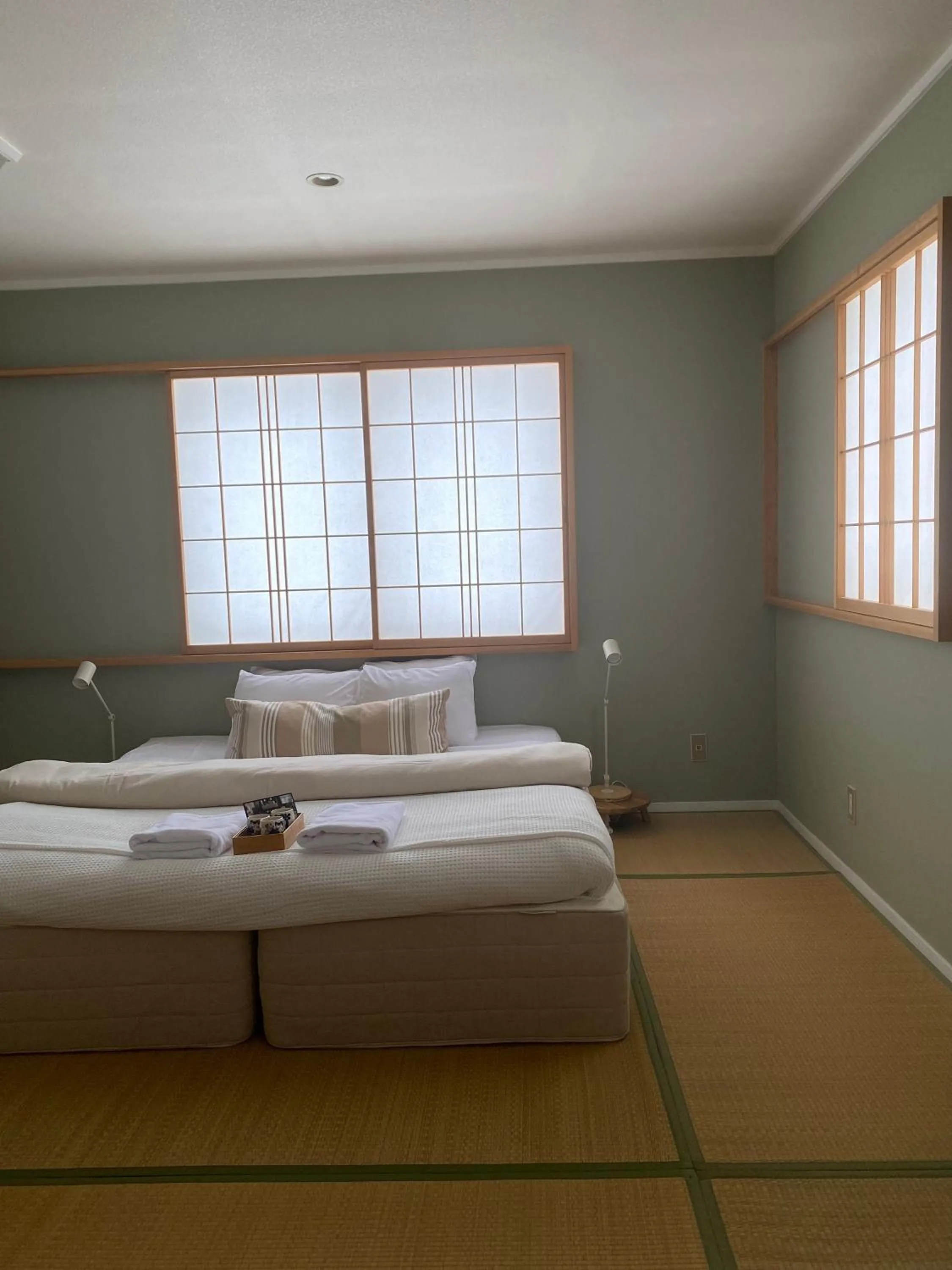 Bed in Myoko Forest Lodge