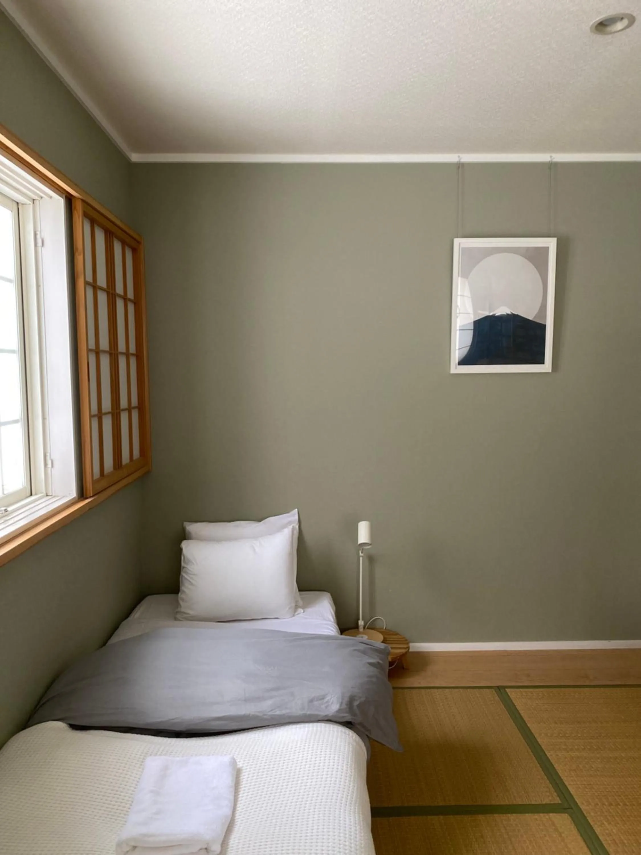 Bed in Myoko Forest Lodge