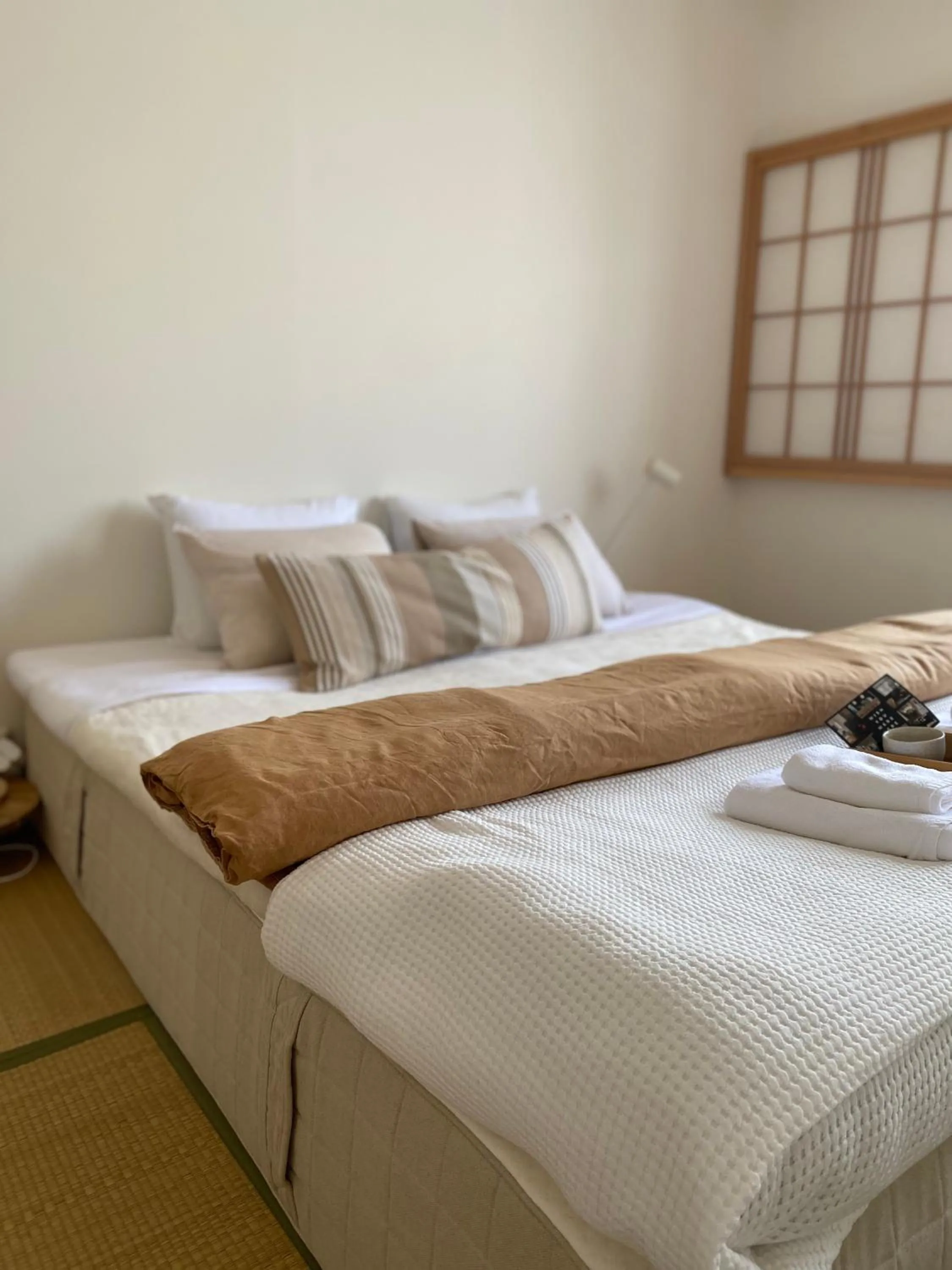 Bed in Myoko Forest Lodge