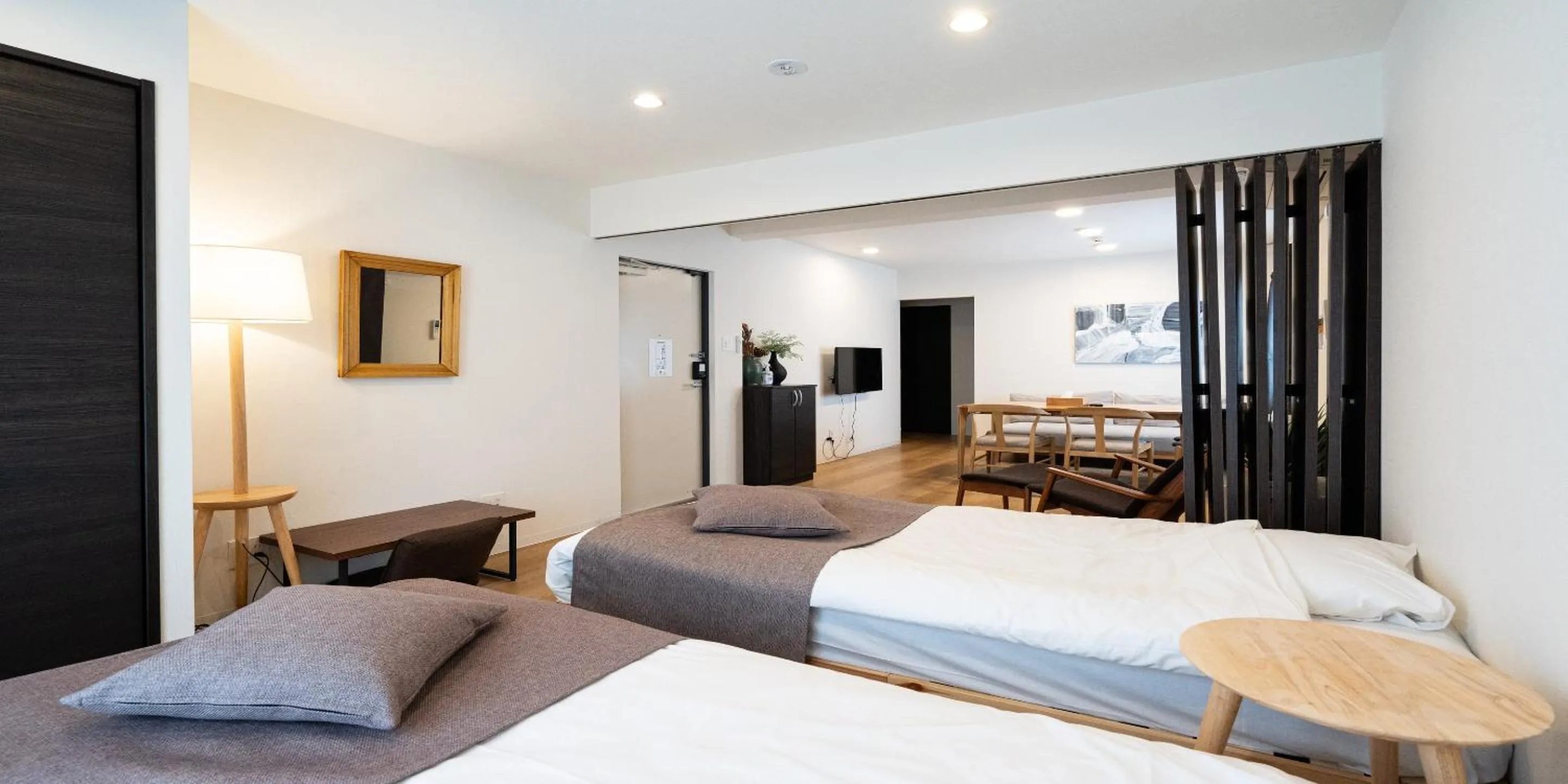 Bedroom, Bed in UCHI Susukino 5.7