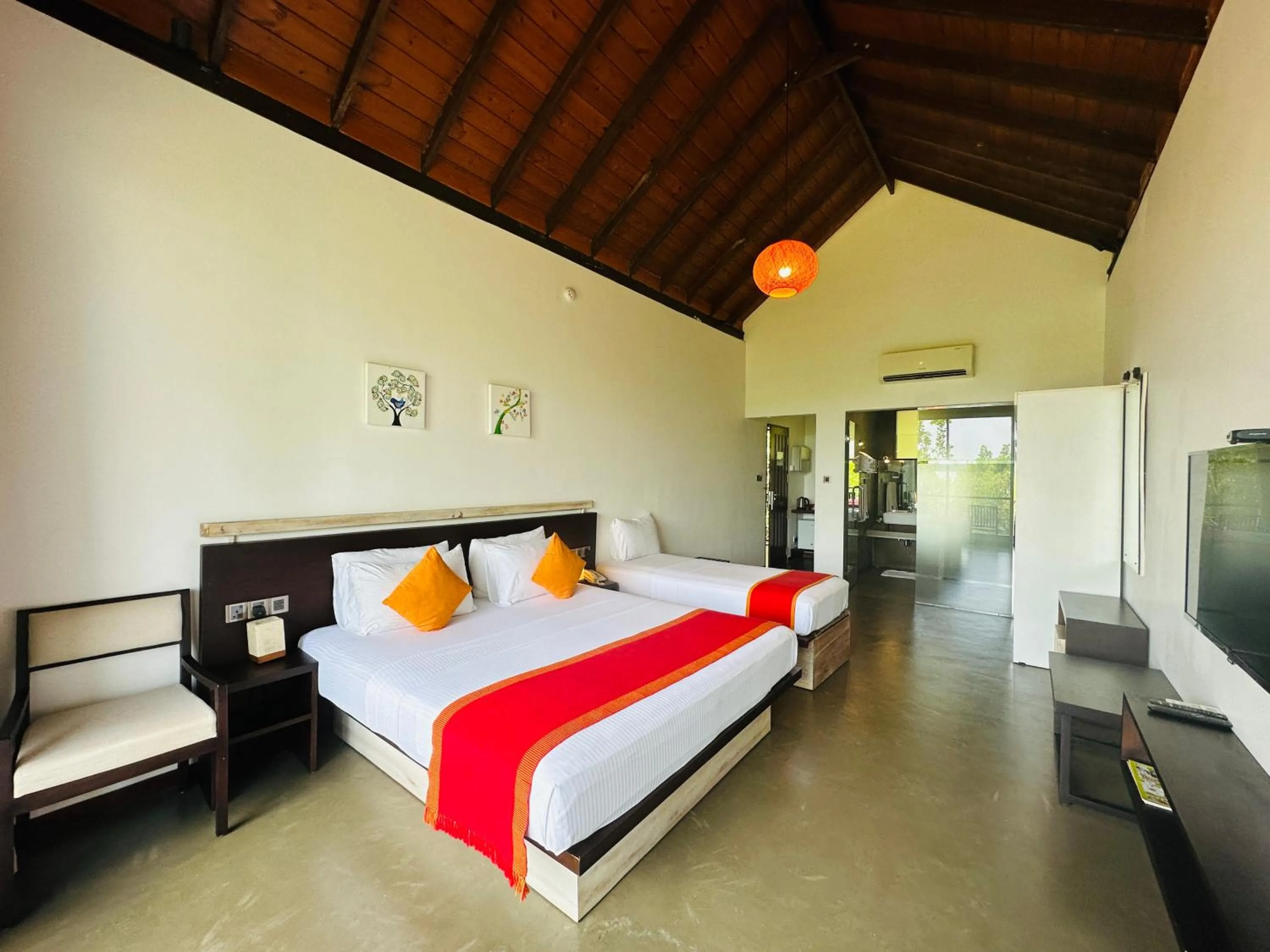 Photo of the whole room, Bed in Moi Koggala by DBI - Free drop off to the beach