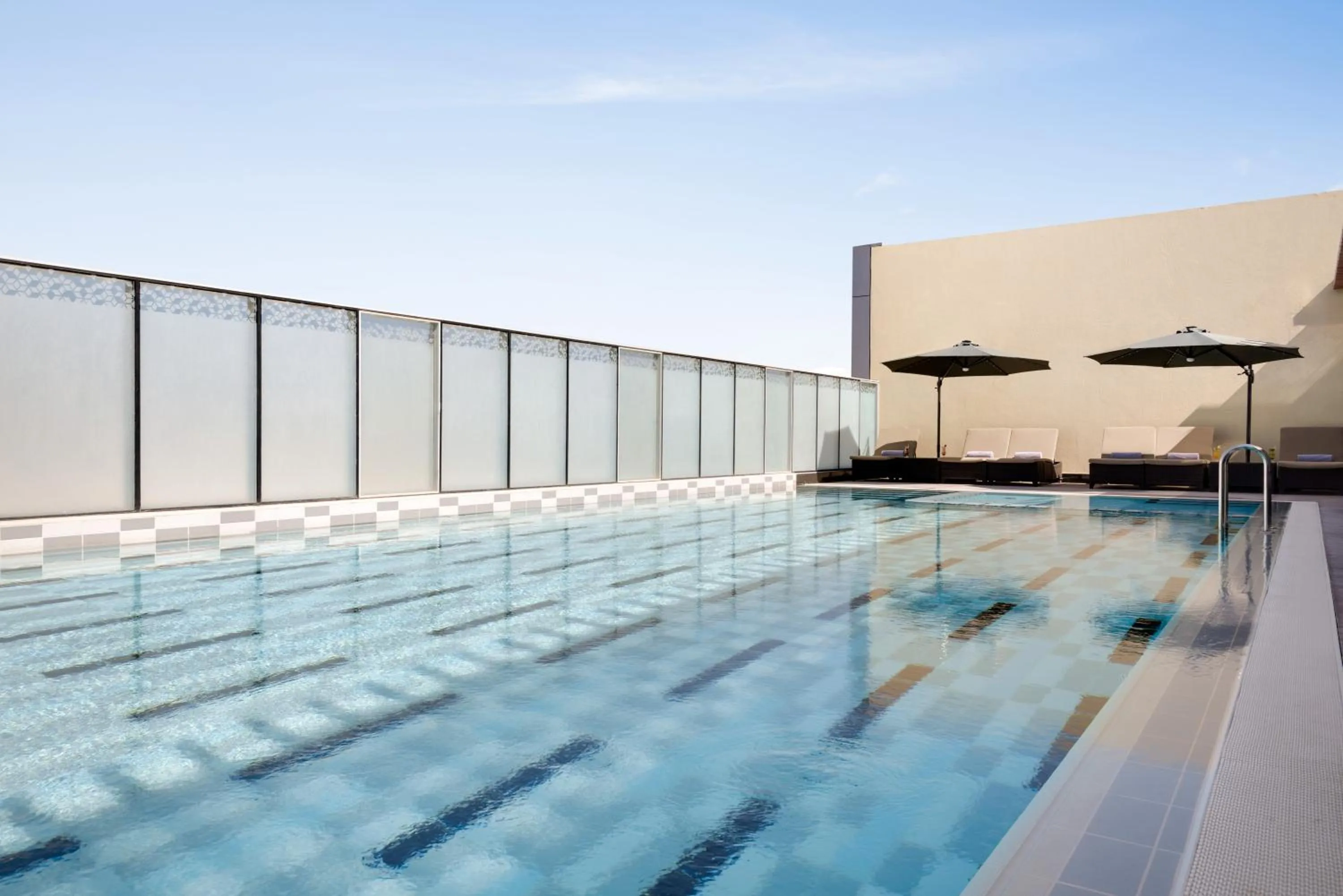 Swimming pool in Ramada Encore by Wyndham Muscat Al-Ghubra