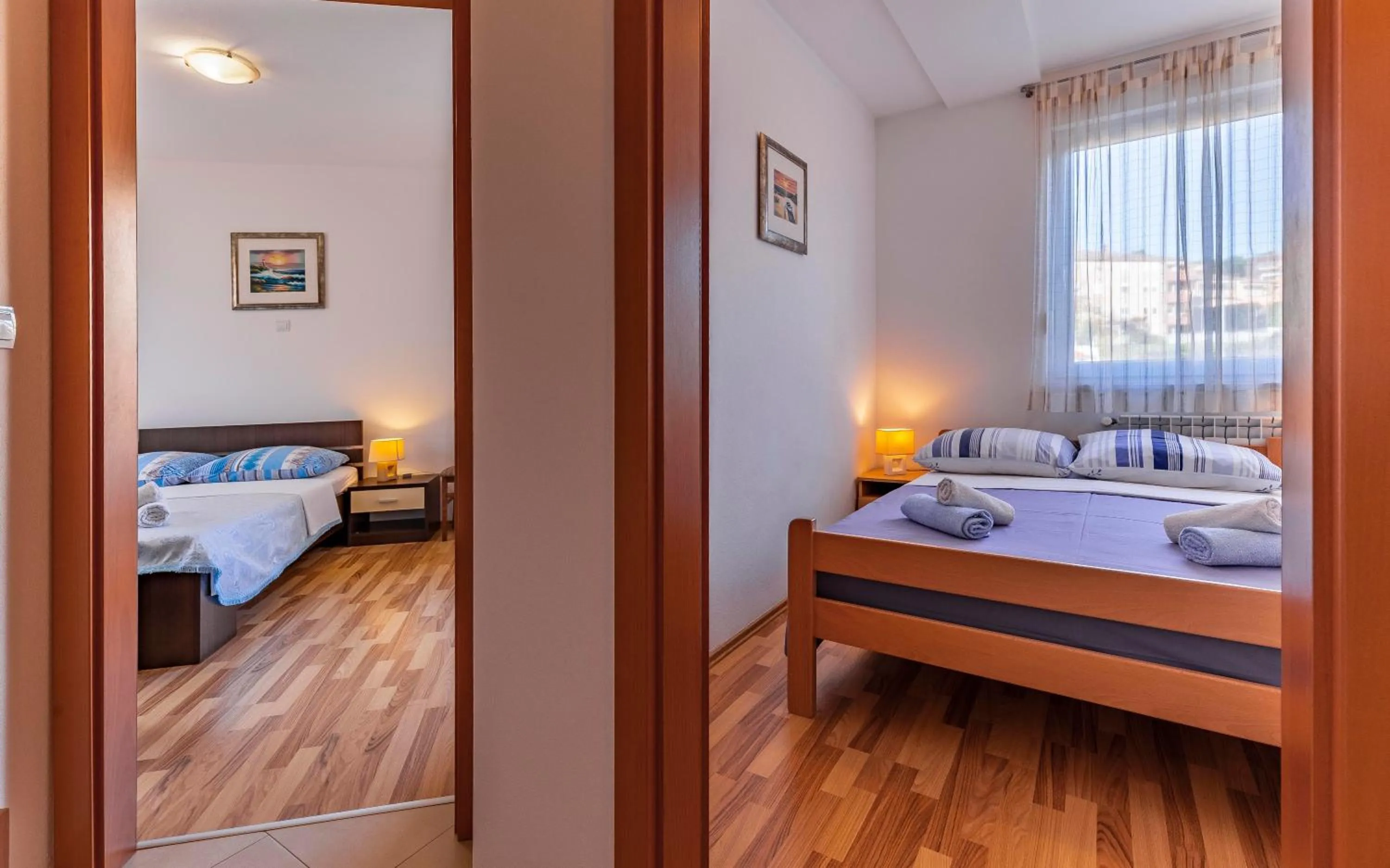 Bed in Istriensonne - Apartments Veruda mit Grillterrasse