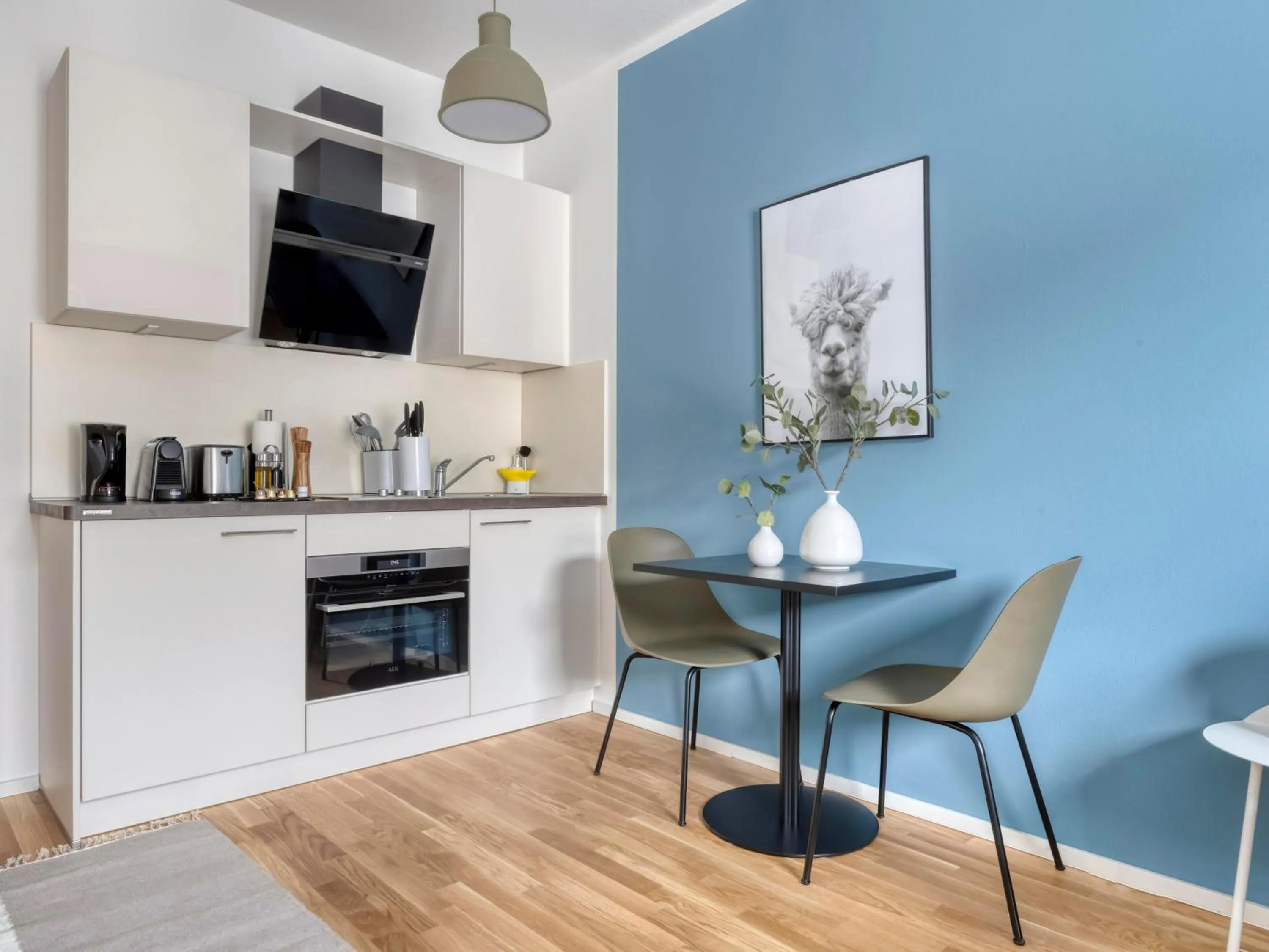 Kitchen or kitchenette in Limehome Trier Nikolaus-Leis-Straße