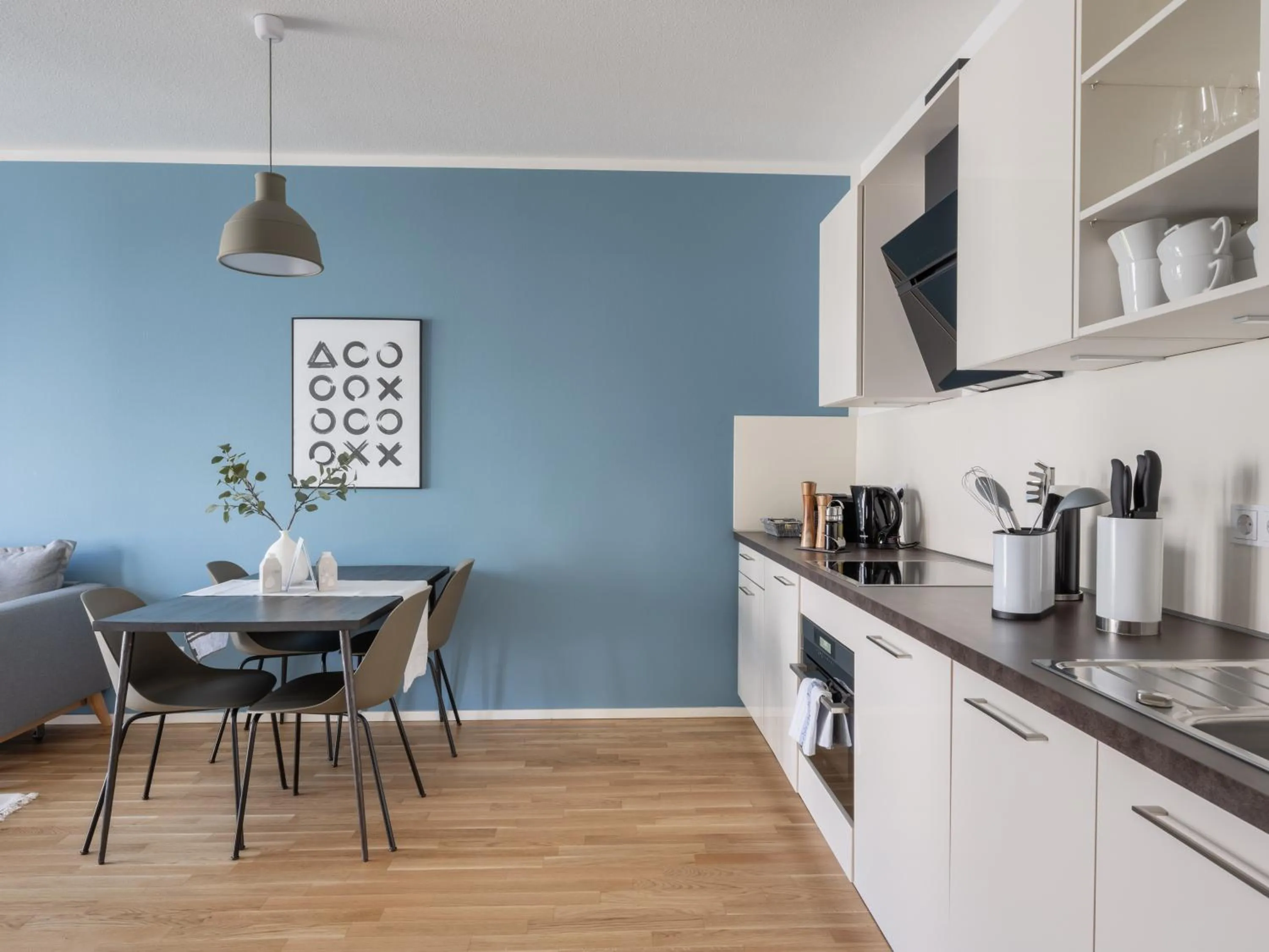 Kitchen or kitchenette in Limehome Trier Nikolaus-Leis-Straße