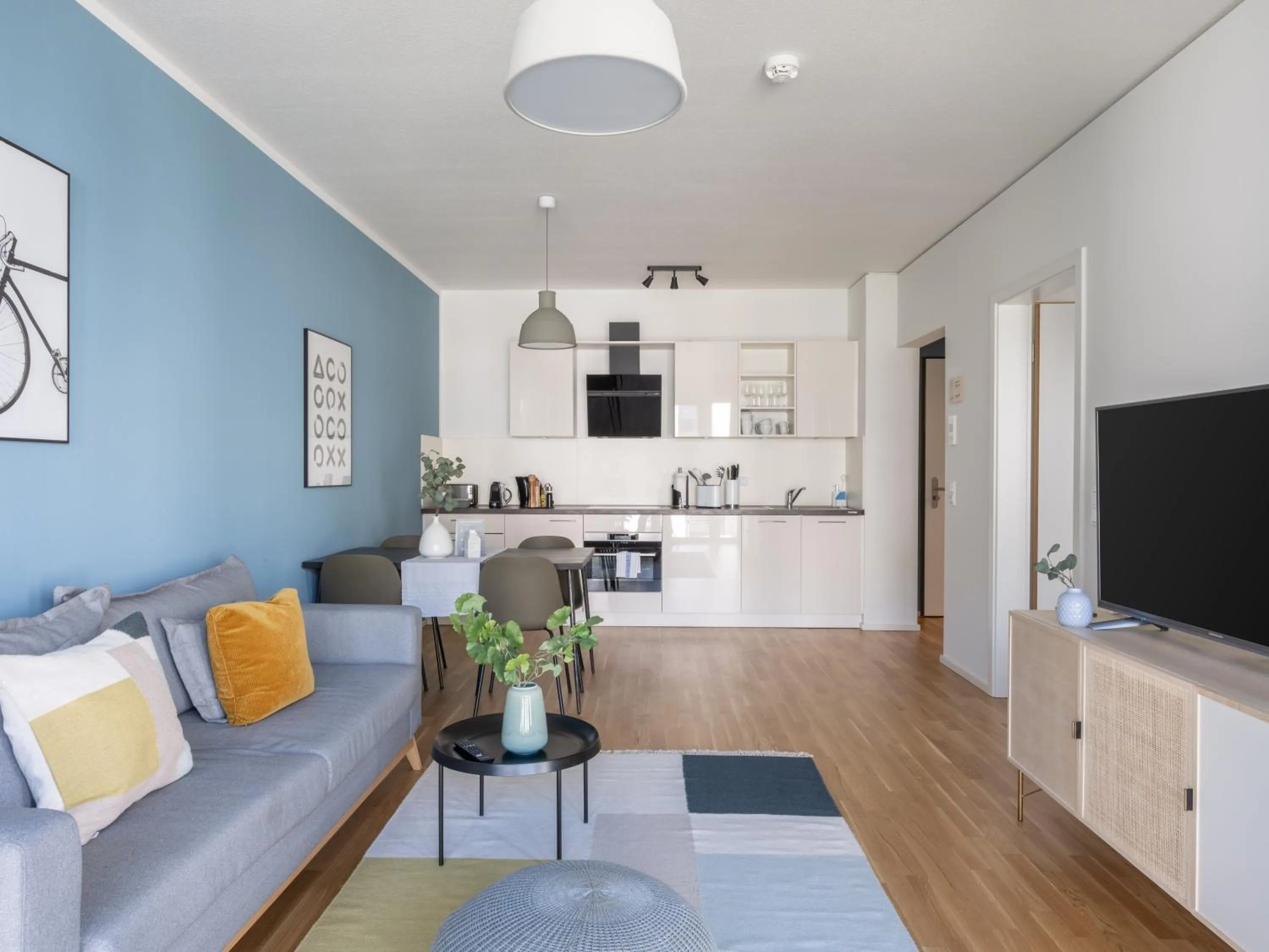 Living room in Limehome Trier Nikolaus-Leis-Straße