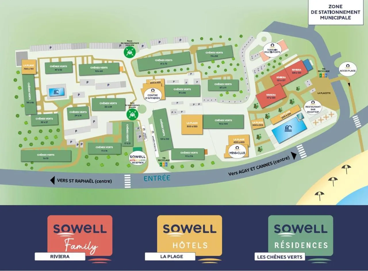 Floor plan in SOWELL HOTELS La Plage